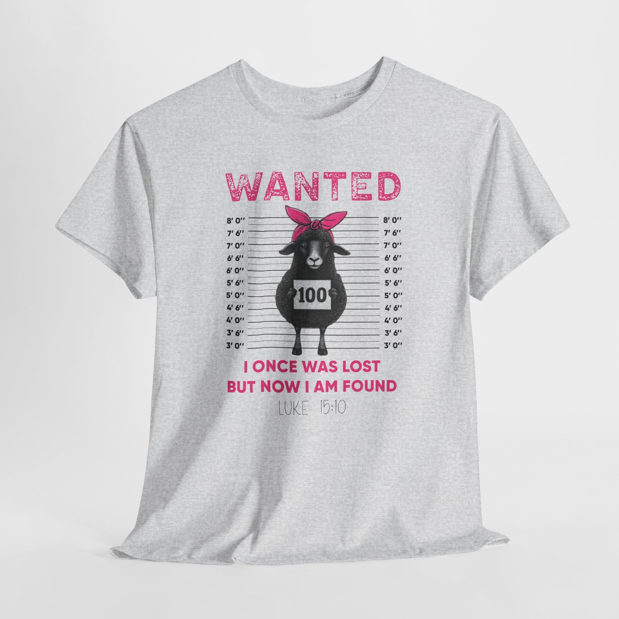 WANTED Black Sheep 'I Once Was Lost But Now I Am Found' Unisex Cotton T-Shirt