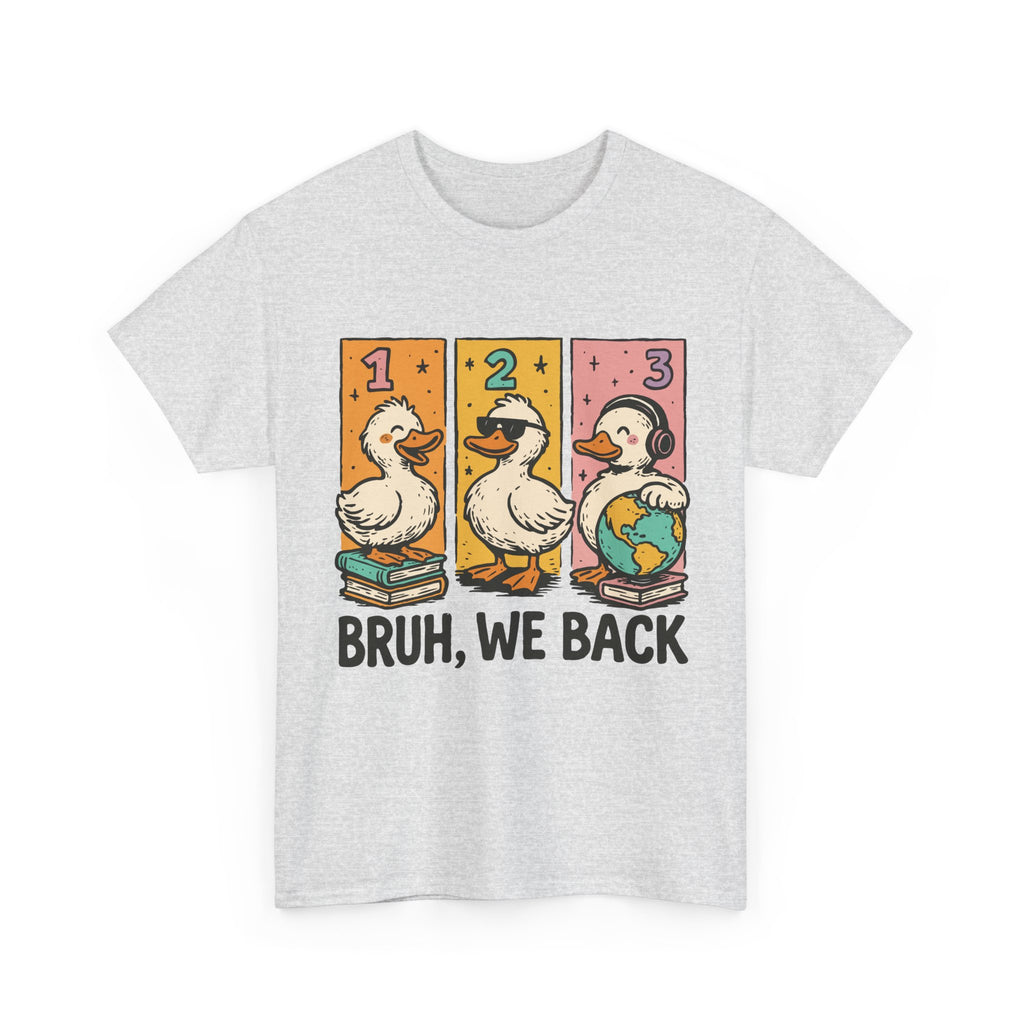 "BRUH WE BACK" Funny Animal Graphic Tee,