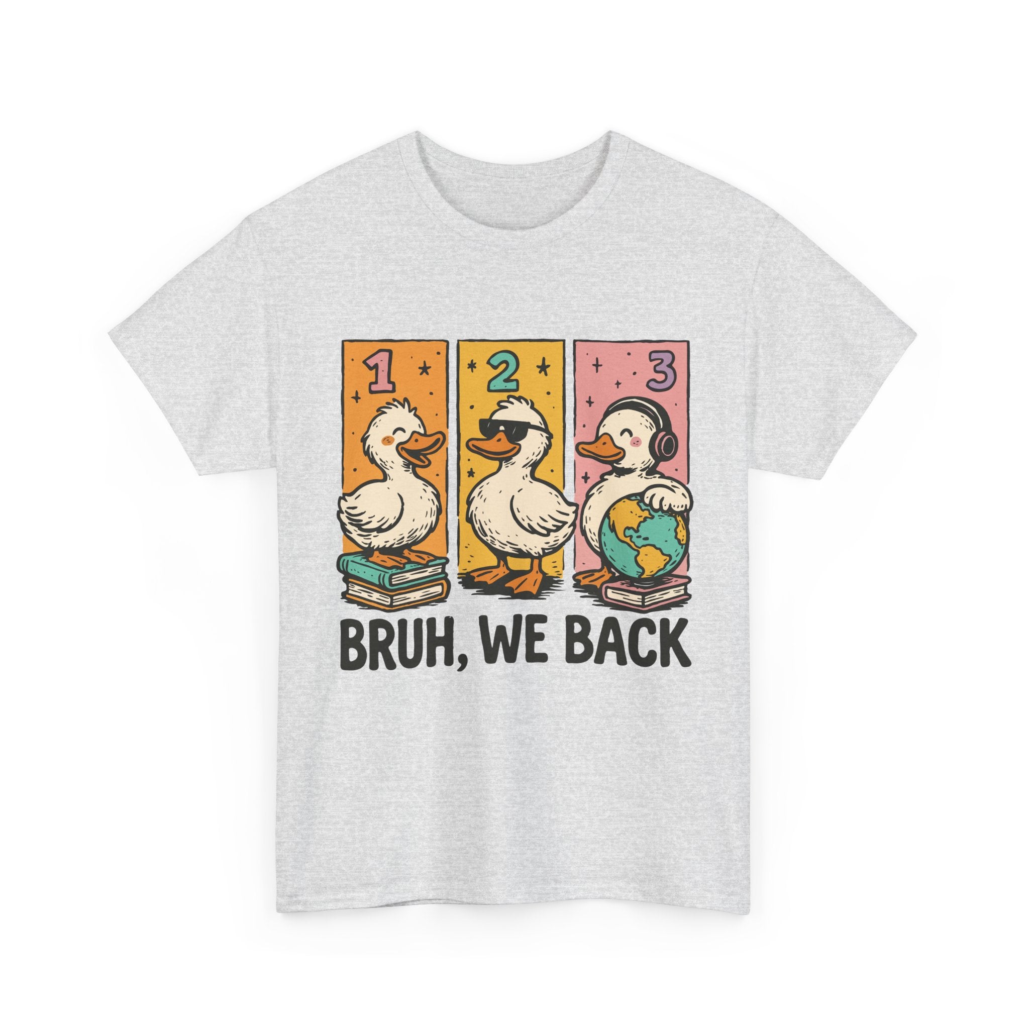 "BRUH WE BACK" Funny Animal Graphic Tee,