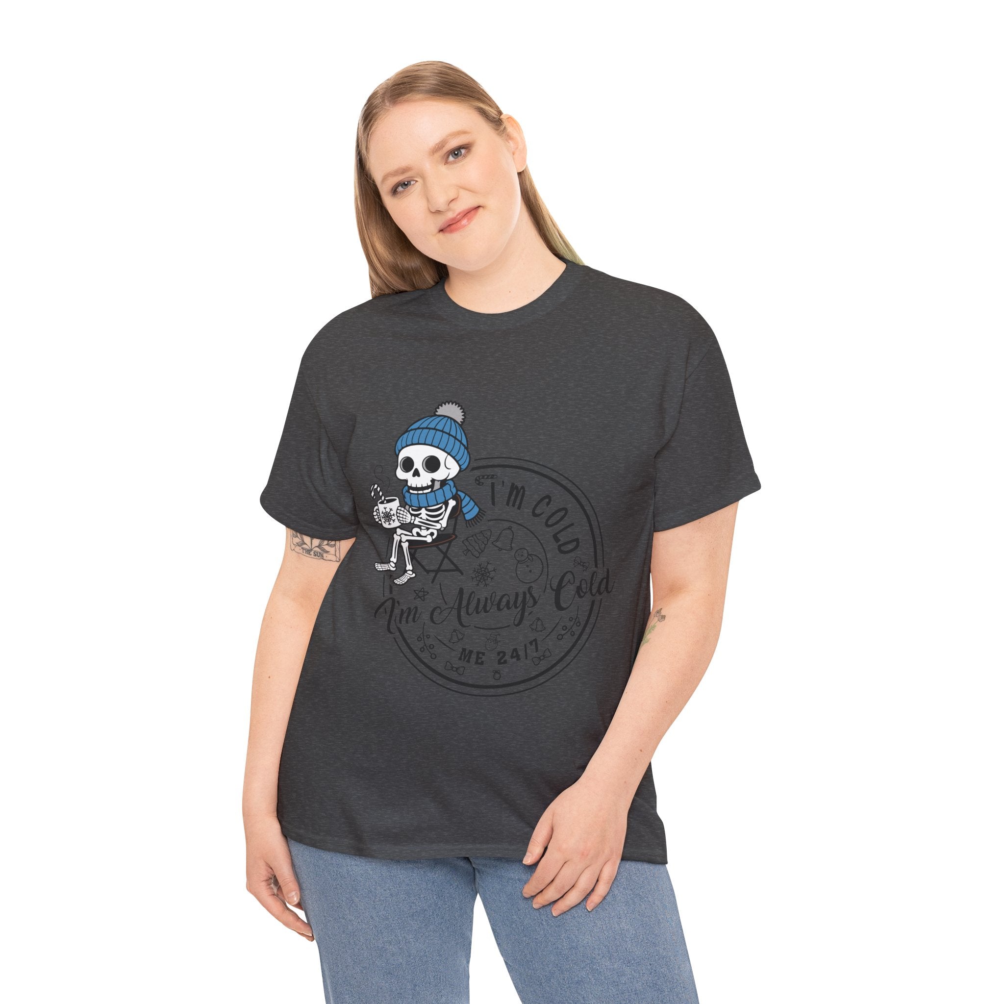 Cozy Skeleton Unisex Cotton Tee