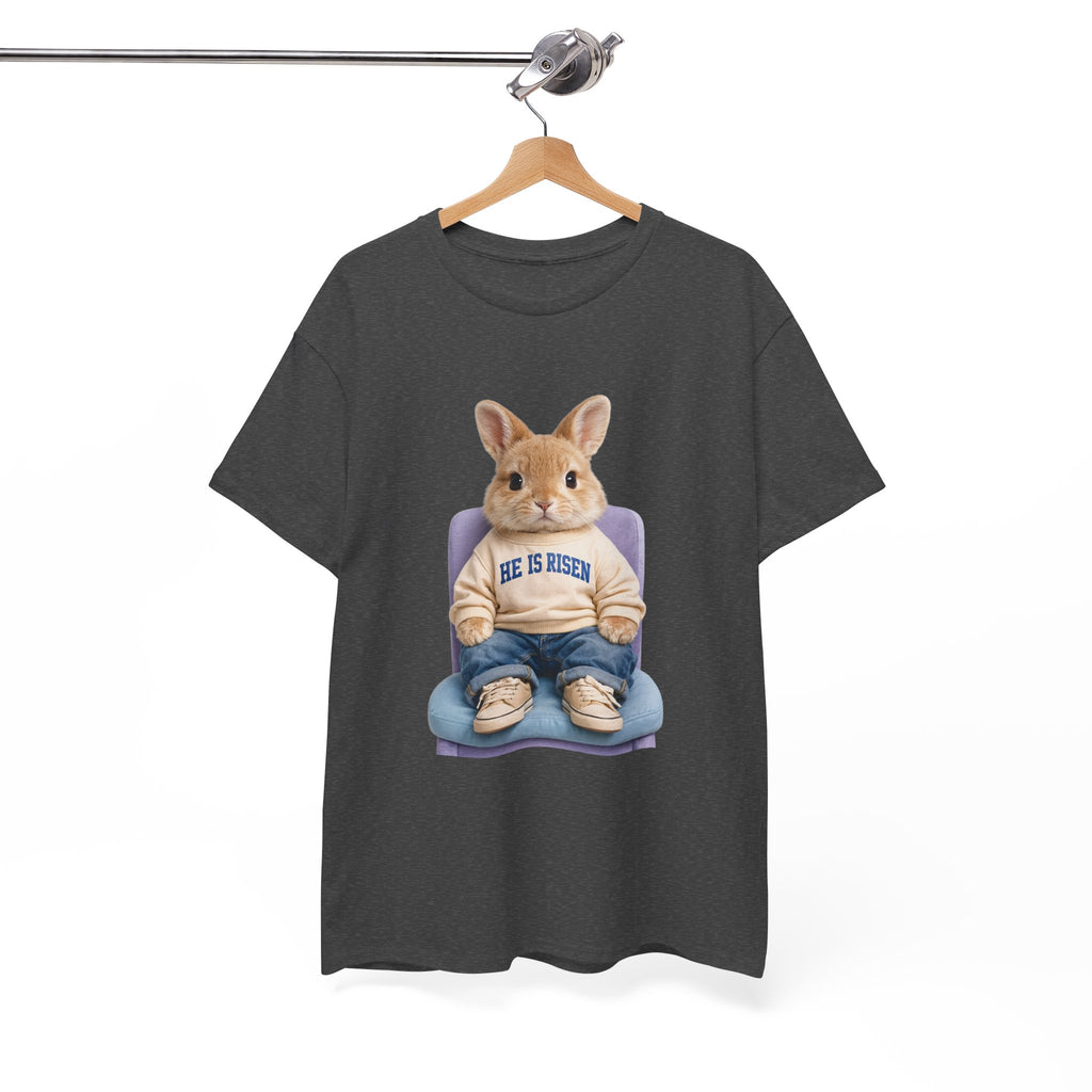 Easter 'He Is Risen' Bunny Unisex Cotton Tee