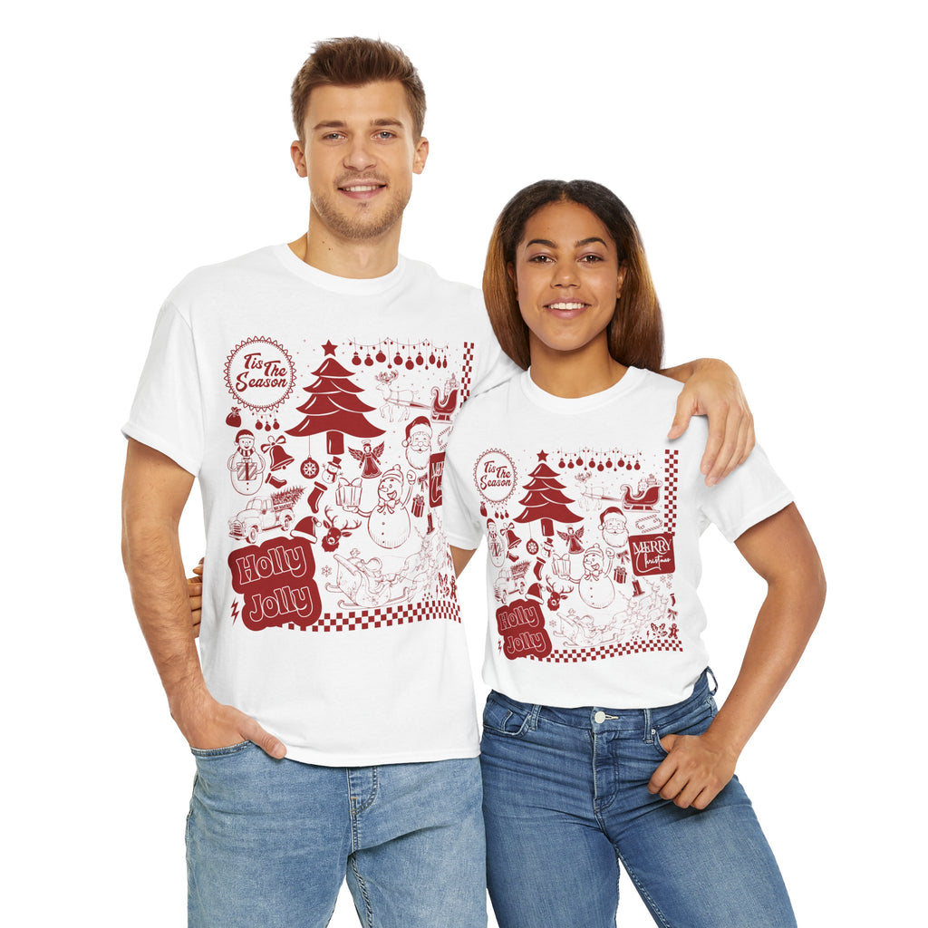 Christmas Festive Unisex Cotton T-shirt