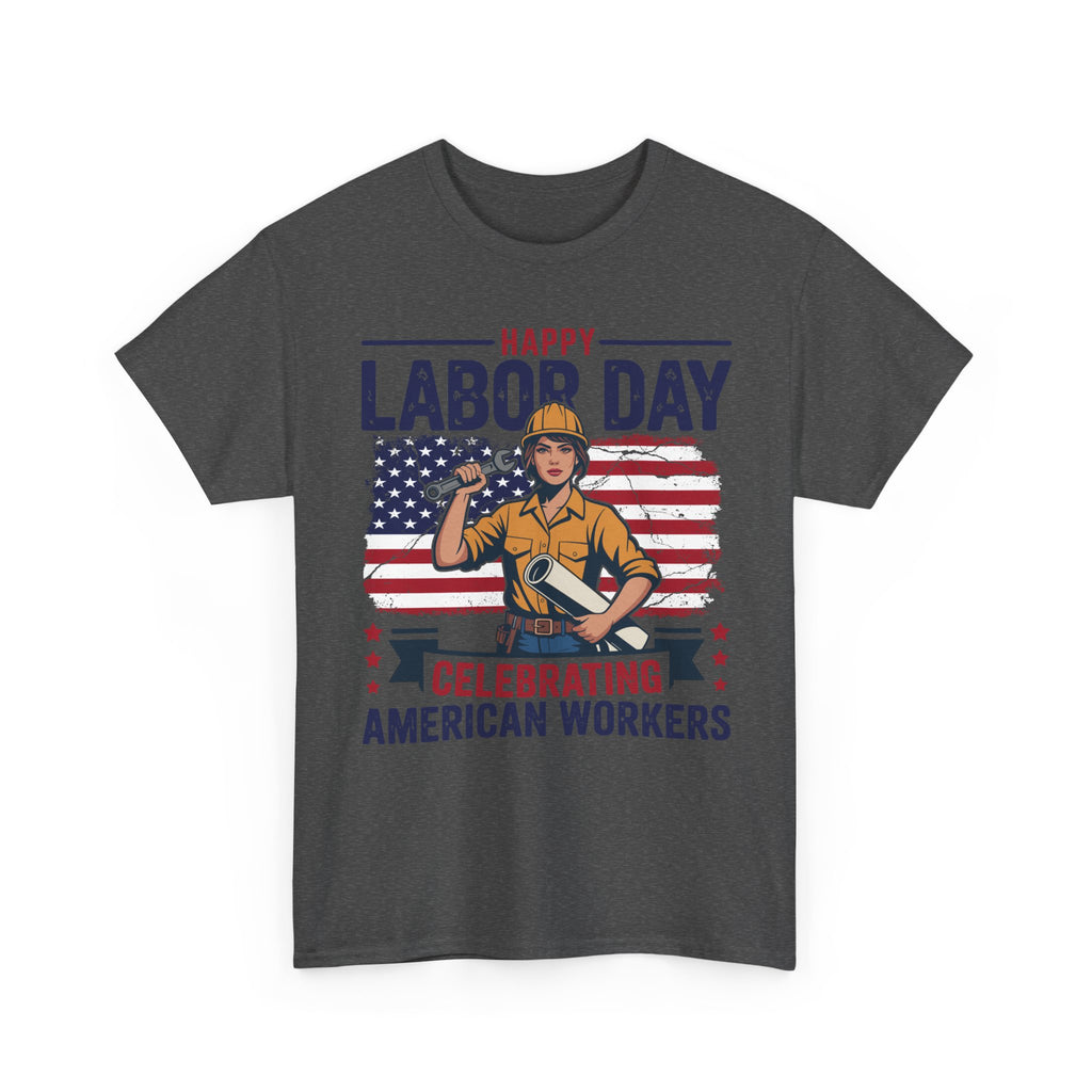 Happy US Labour Day T-Shirt - Unisex Heavy Cotton Tee