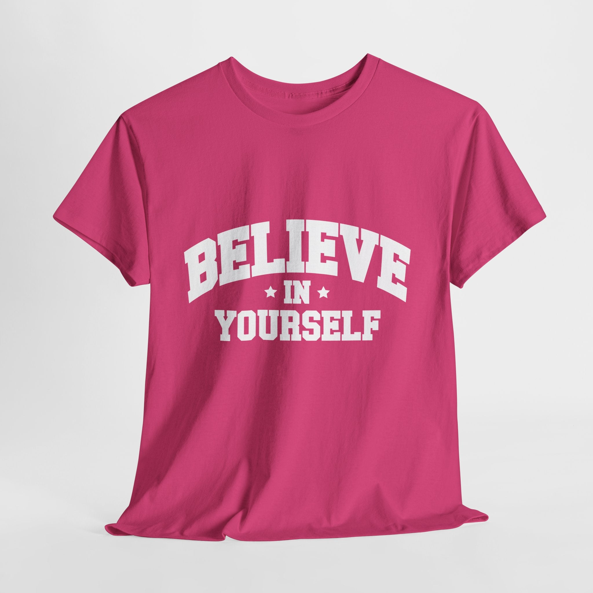 Believe in Yourself Varsity Unisex Cotton Tee