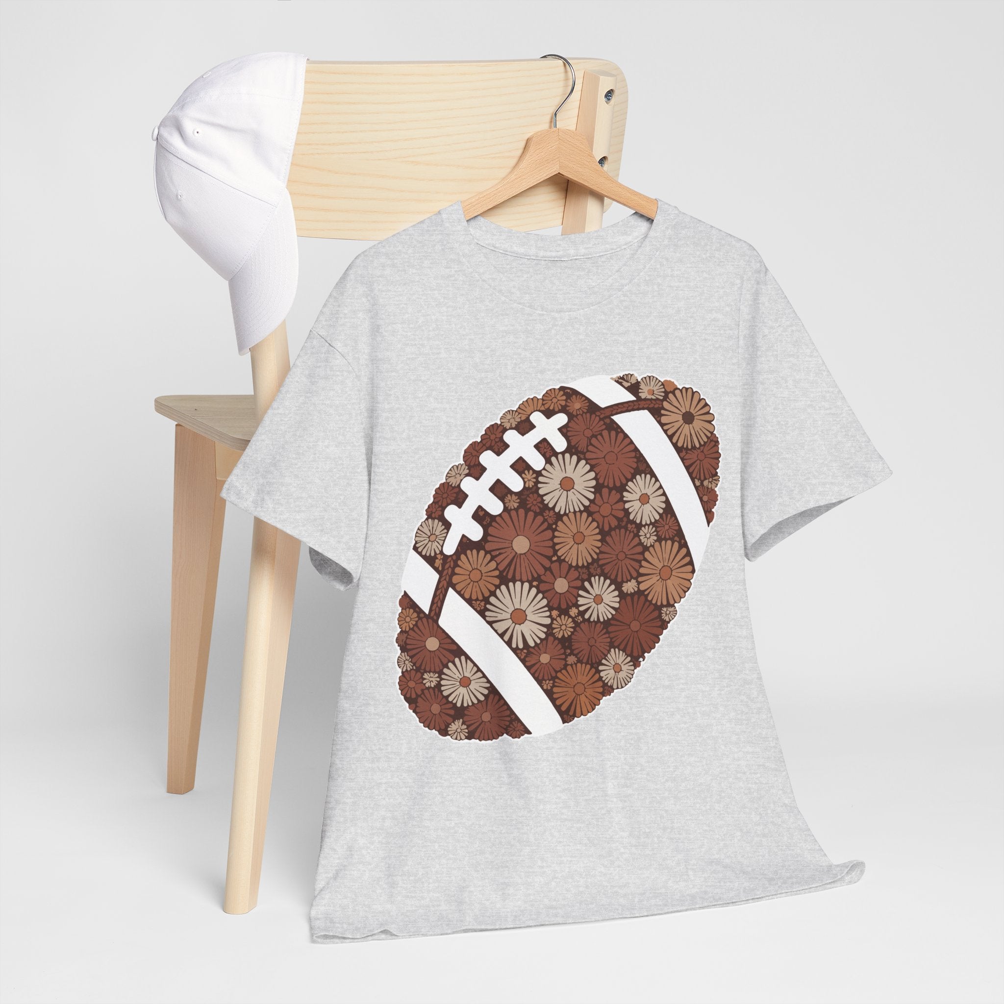 Game Day Touch Down Football Tee — Helmets, Flags & Cheer Icons Unisex Cotton Tee