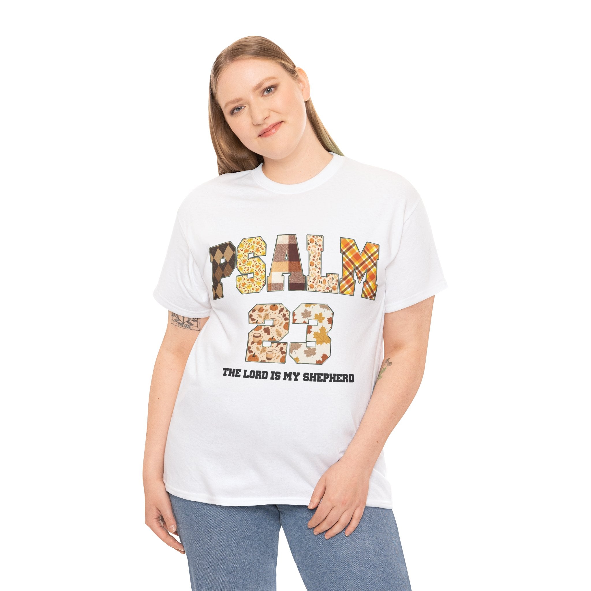 Psalm 23 Patchwork Unisex Cotton Tee