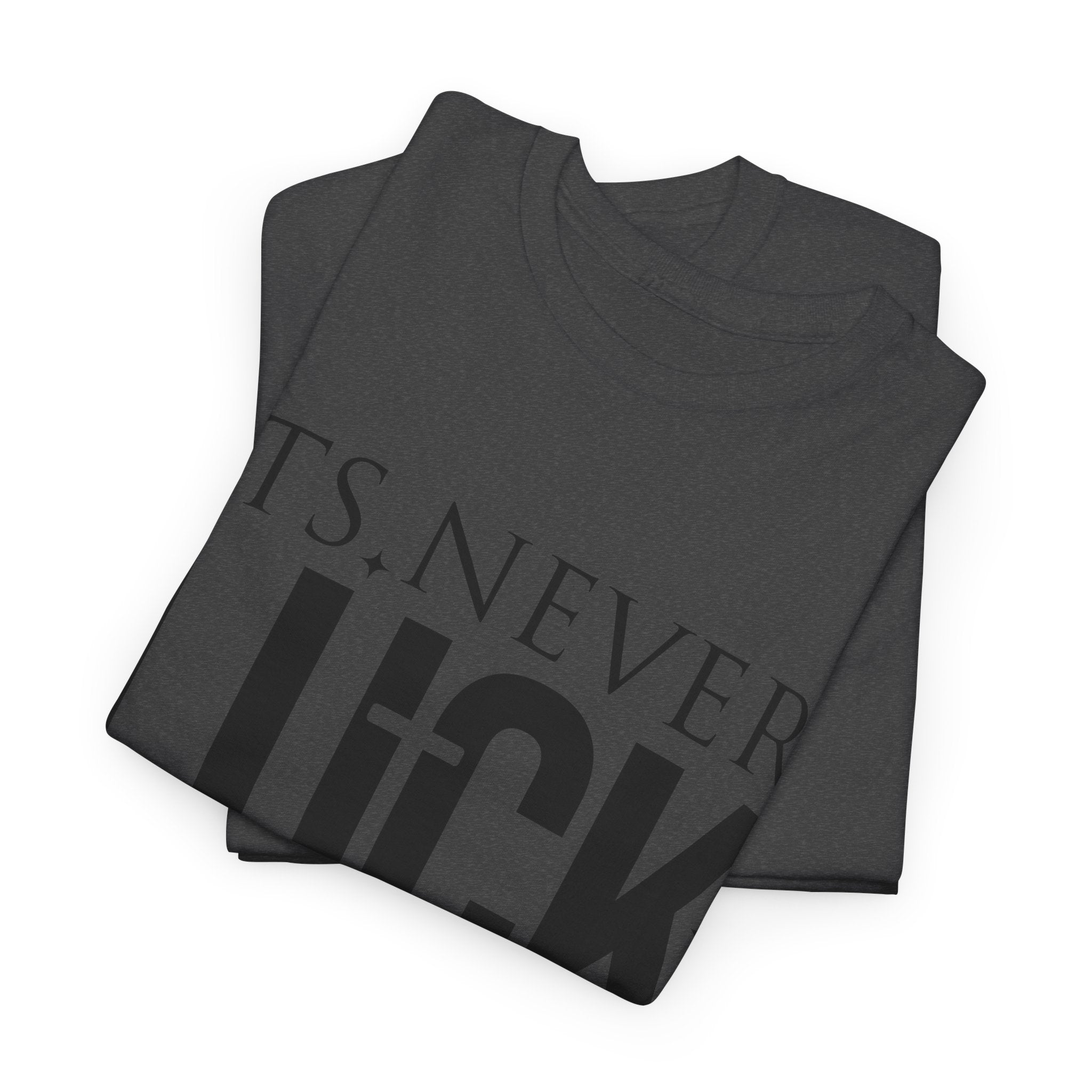 It's Never Luck, It's Always God Tee — Inspirational Christian Unisex Cotton T-Shirt