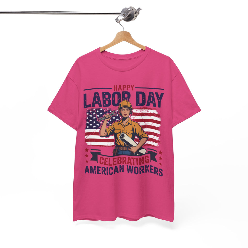 Happy US Labour Day T-Shirt - Unisex Heavy Cotton Tee