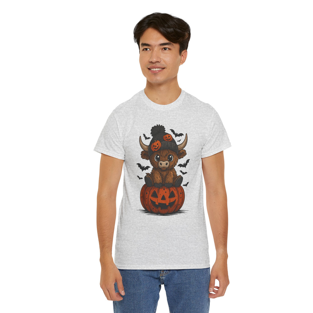 Halloween Cow Unisex Cotton Tshirt