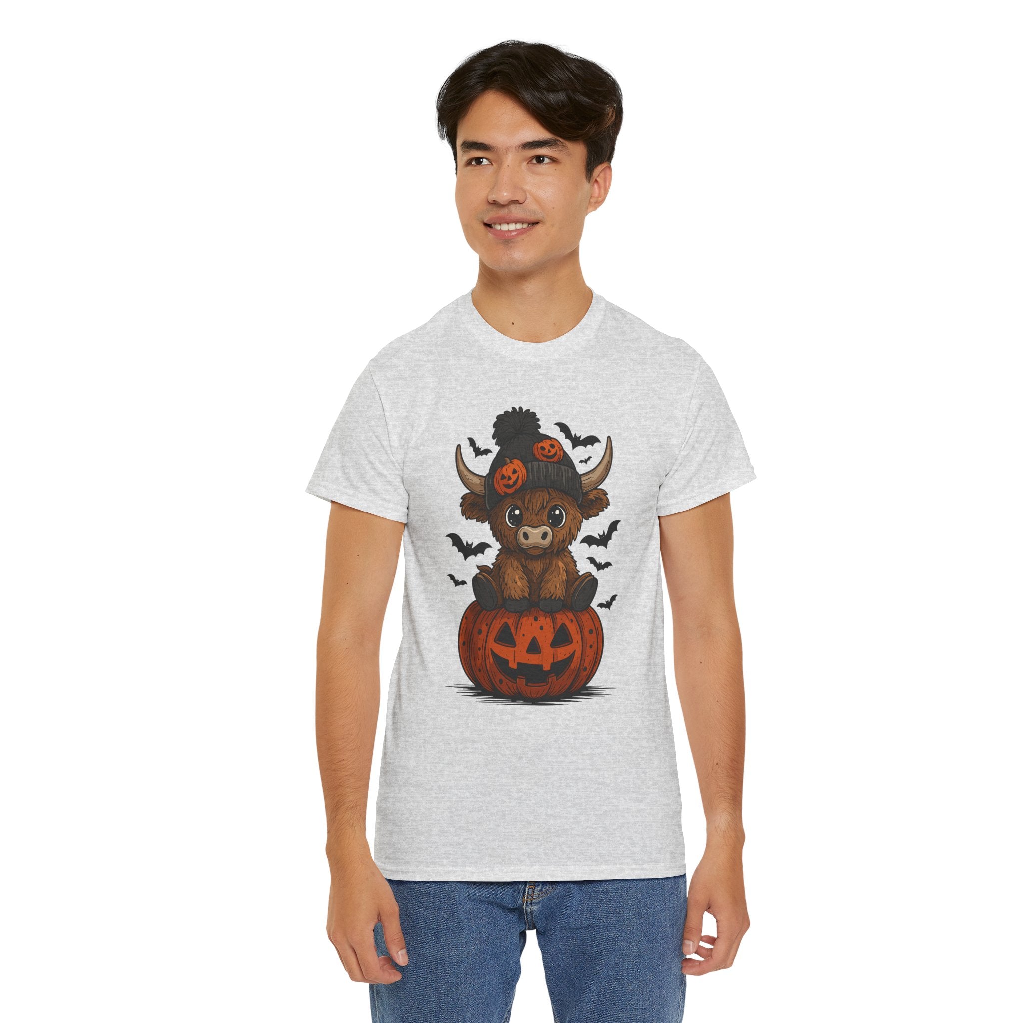Halloween Cow Unisex Cotton Tshirt