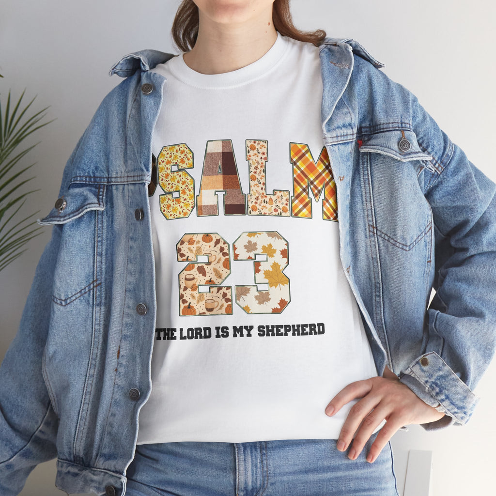 Psalm 23 Patchwork Unisex Cotton Tee