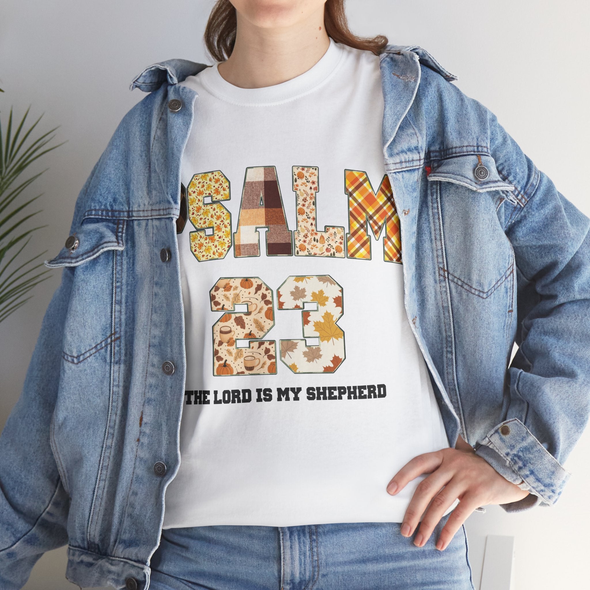 Psalm 23 Patchwork Unisex Cotton Tee