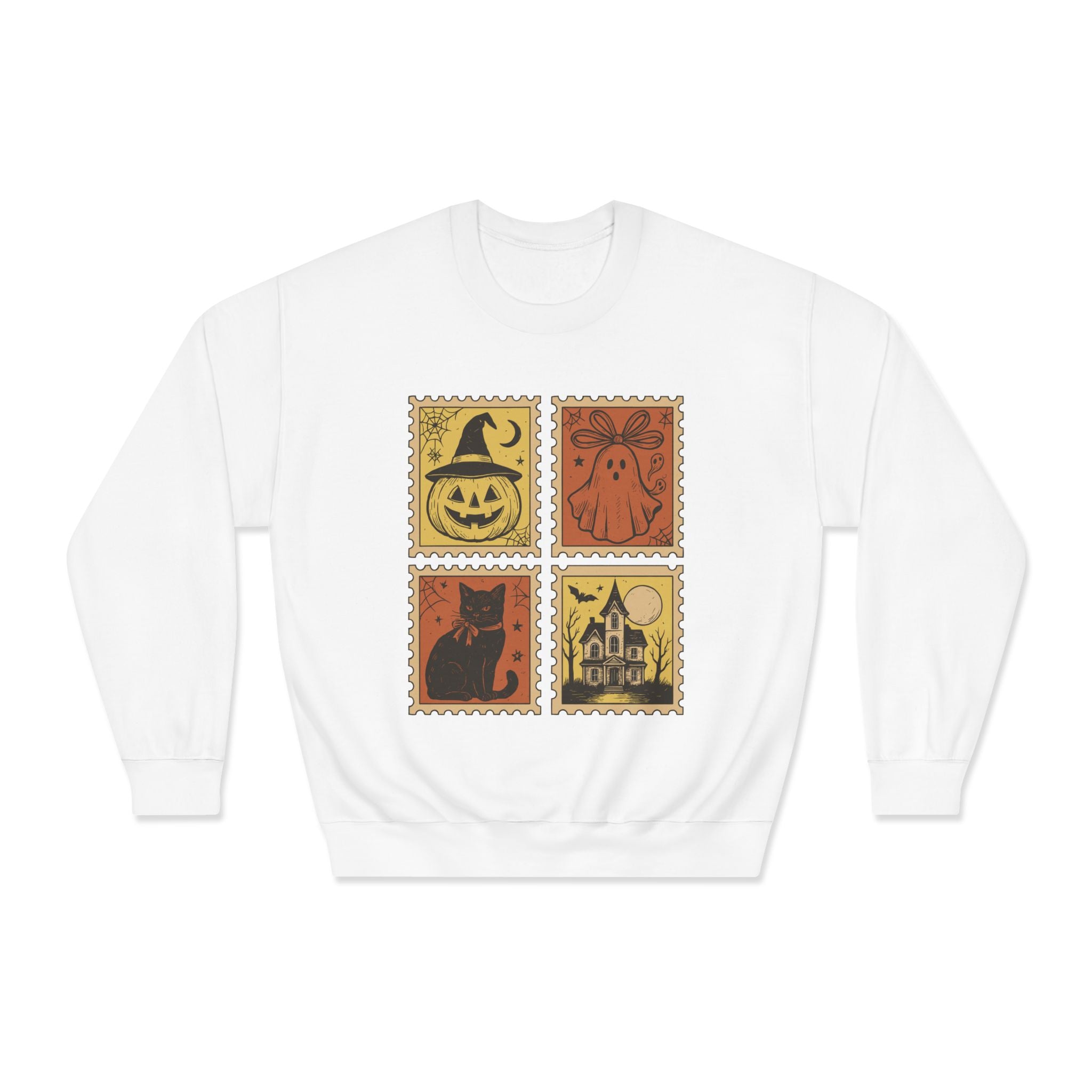Halloween Vintage Stamp Sweatshirt-Unisex