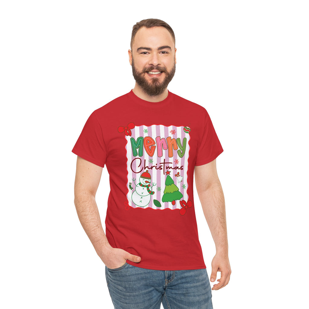 Christmas Snowman Unisex Cotton Tee