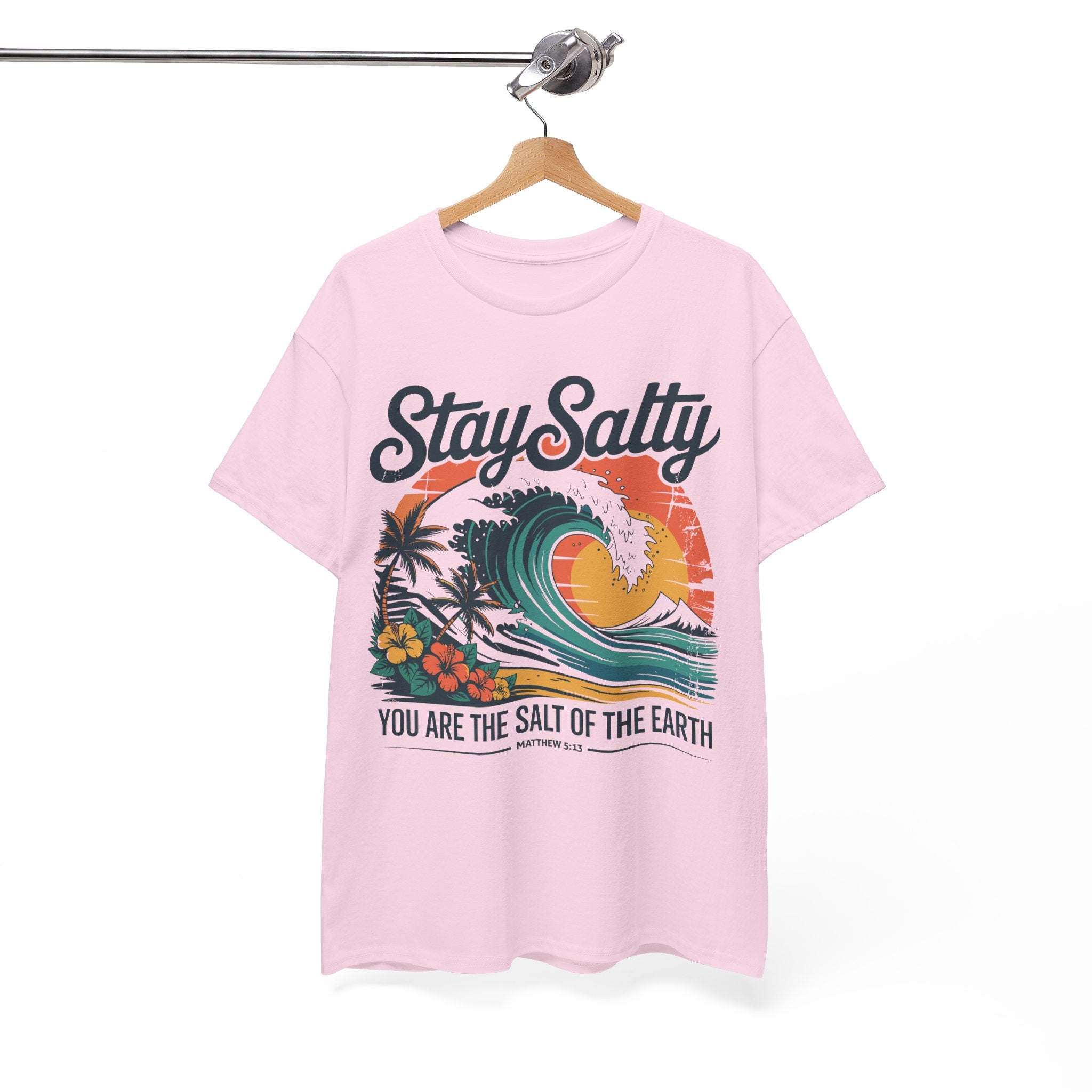 Stay Salty Beach Tee — "You are the salt of the earth (Matthew 5:13)"Unisex Cotton Tee