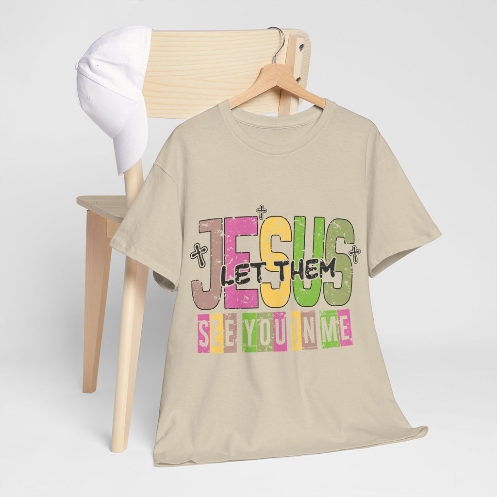 Jesus ‘See You In Me’ Distressed Pastel Unisex Cotton T-Shirt