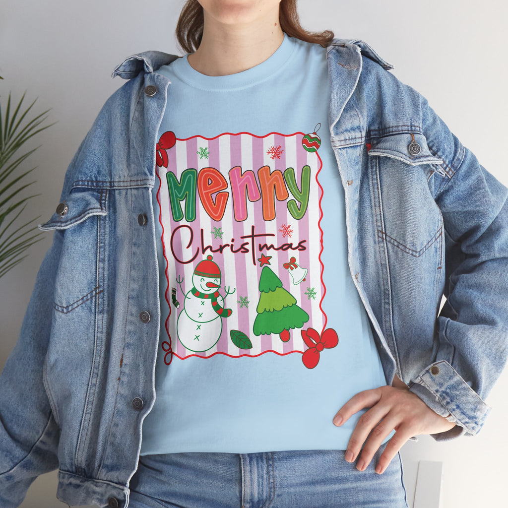 Christmas Snowman Unisex Cotton Tee