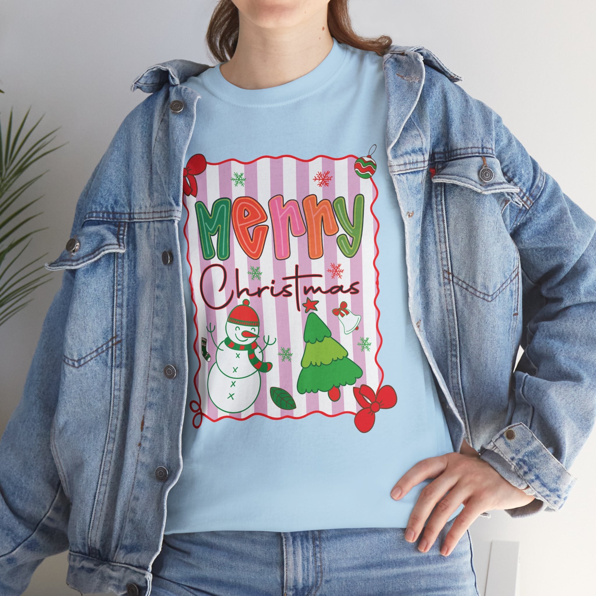 Christmas Snowman Unisex Cotton Tee