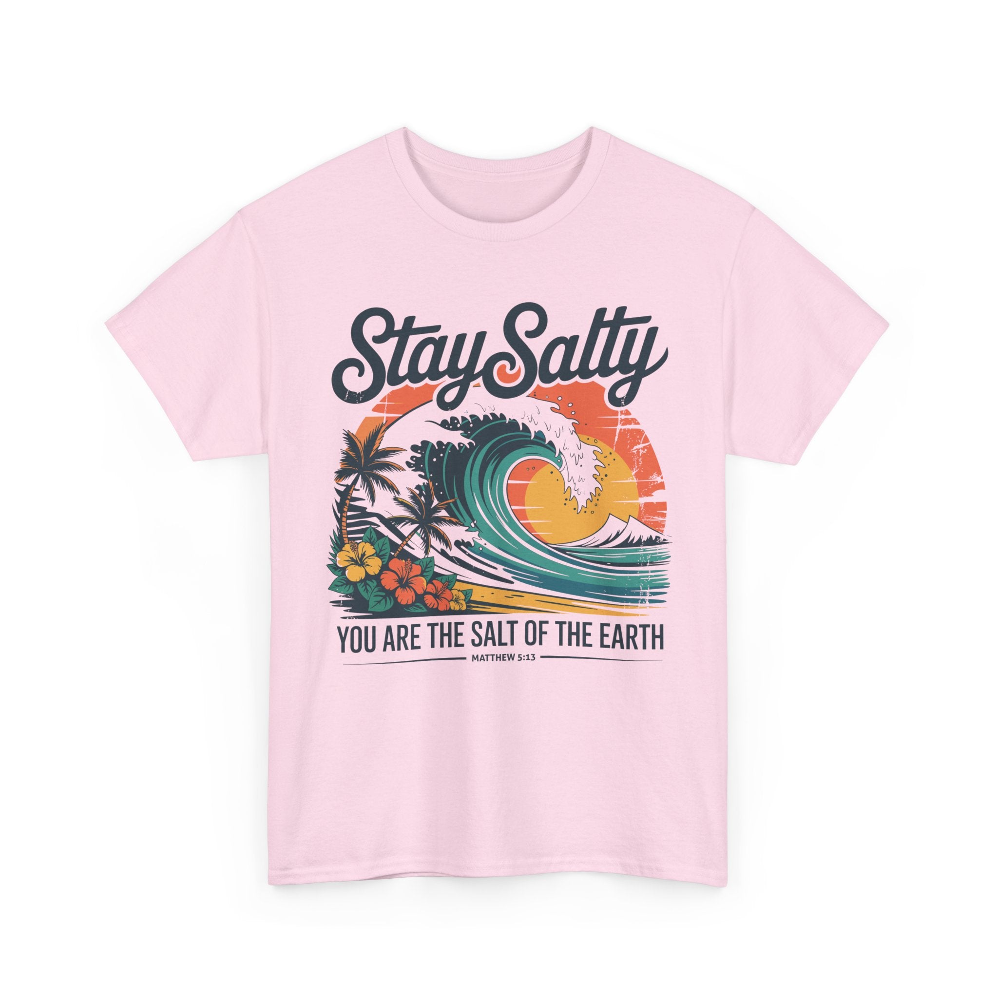 Stay Salty Beach Tee — "You are the salt of the earth (Matthew 5:13)"Unisex Cotton Tee