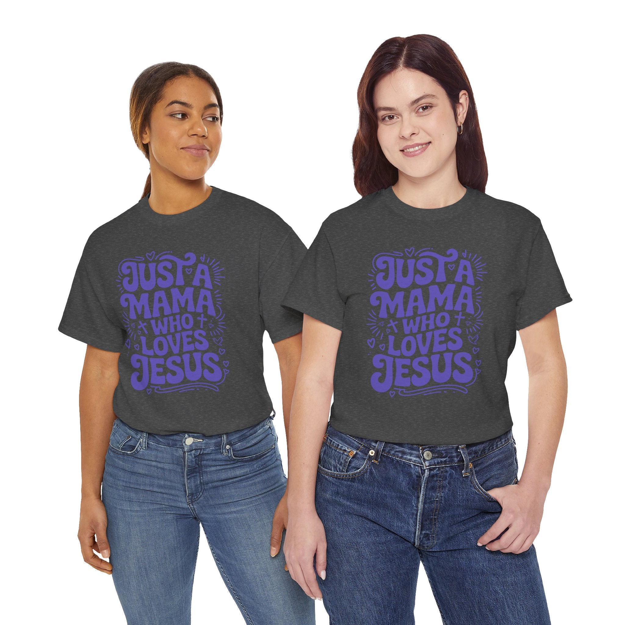 Mama Who Loves Jesus T-Shirt — Bright Green Bubbly Faith Unisex Cotton Tee