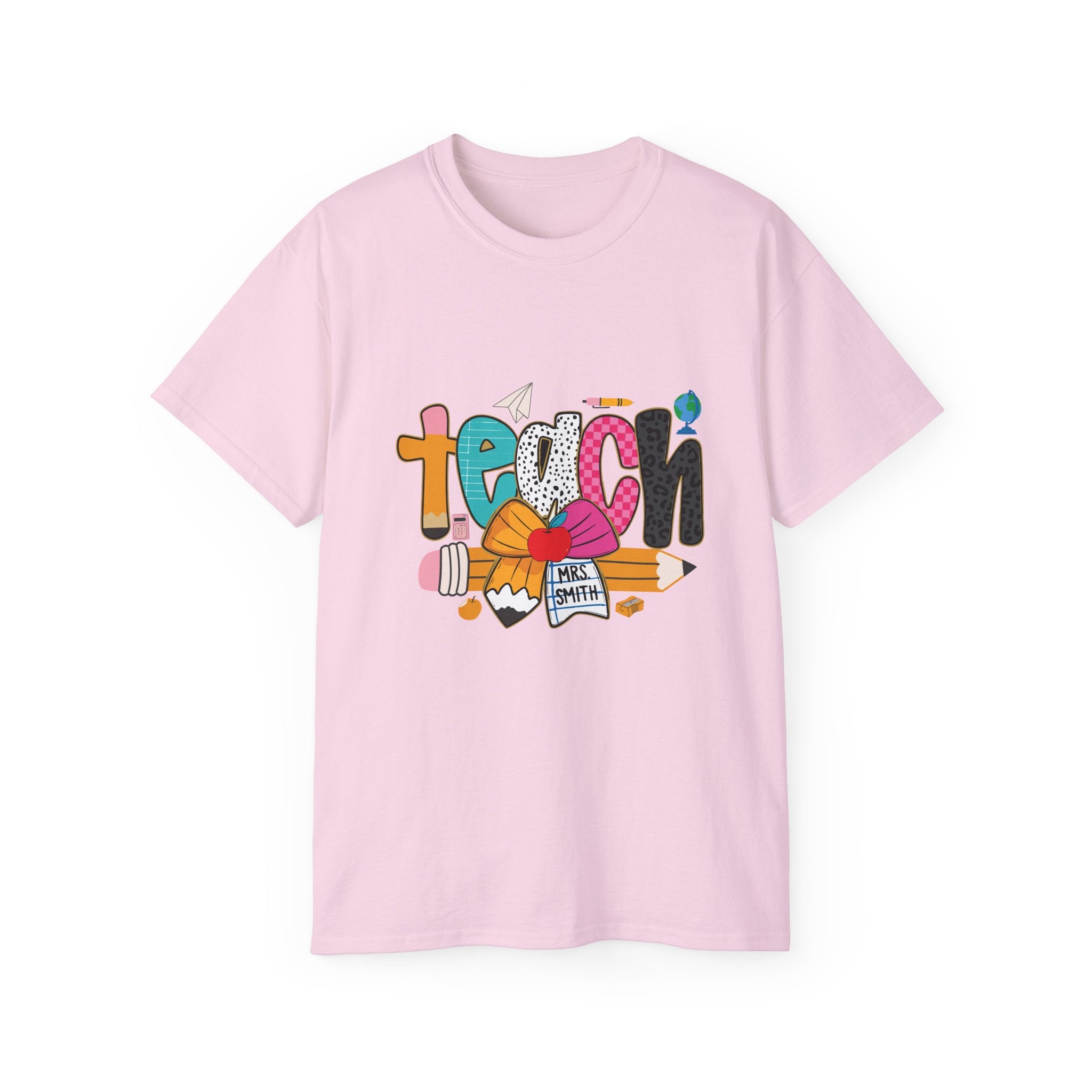 Colorful Teach Graphic Tee for Educators