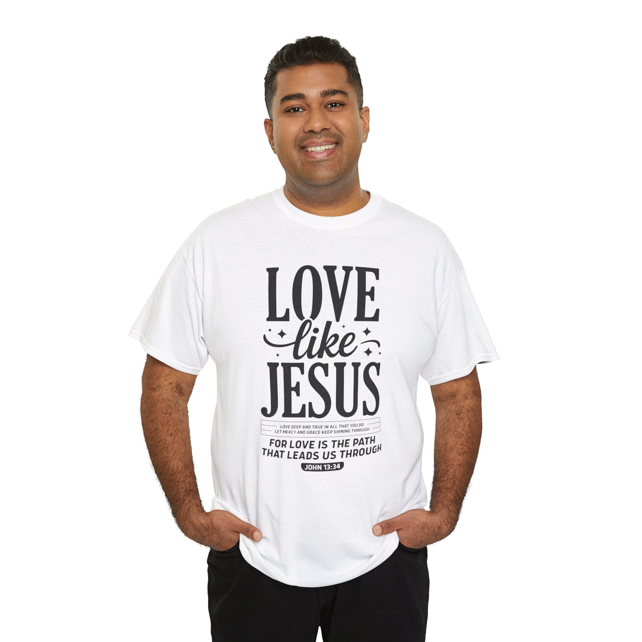 Love Like Jesus Tee — John 13:34 Faith-Inspired Christian Unisex Cotton T-Shirt