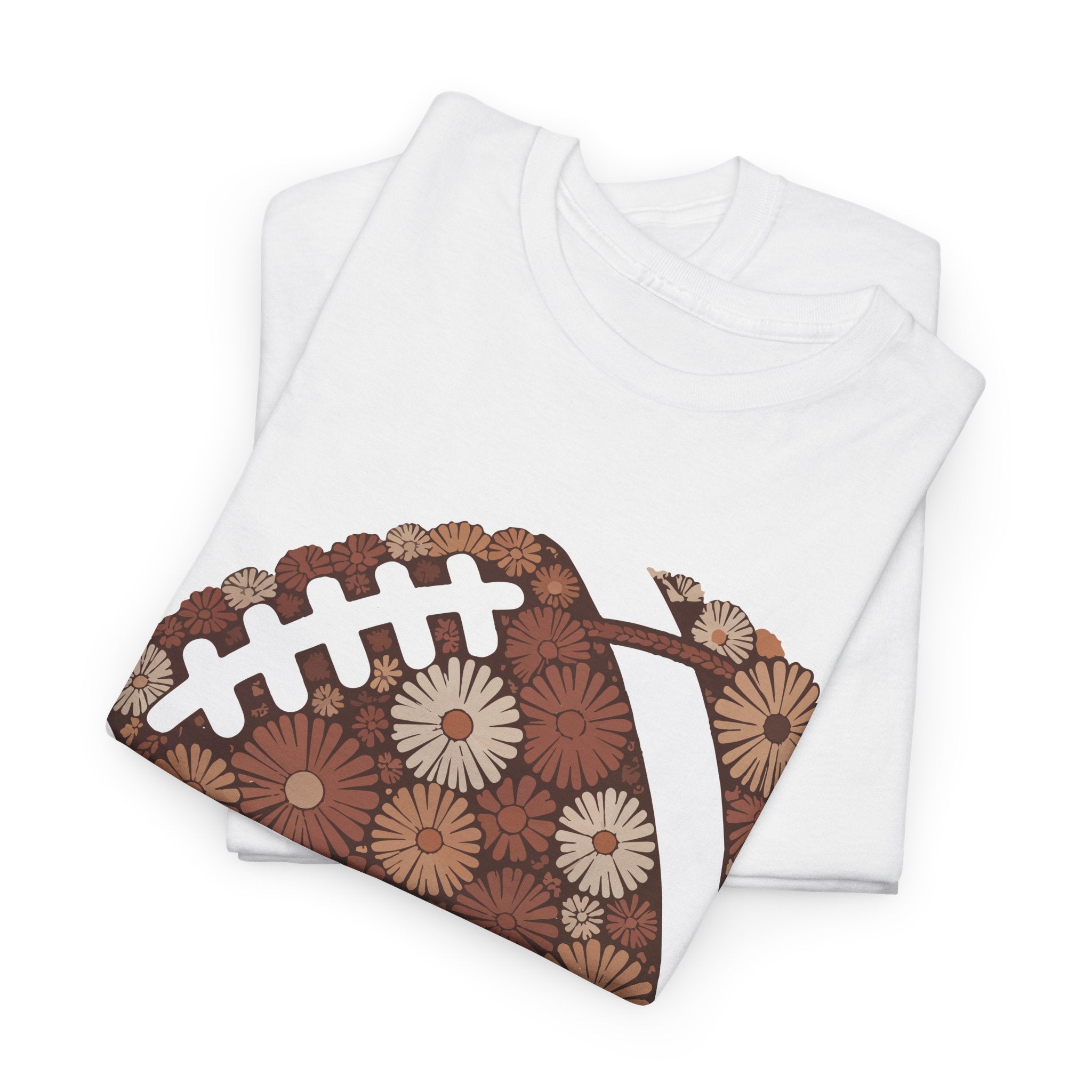 Game Day Touch Down Football Tee — Helmets, Flags & Cheer Icons Unisex Cotton Tee