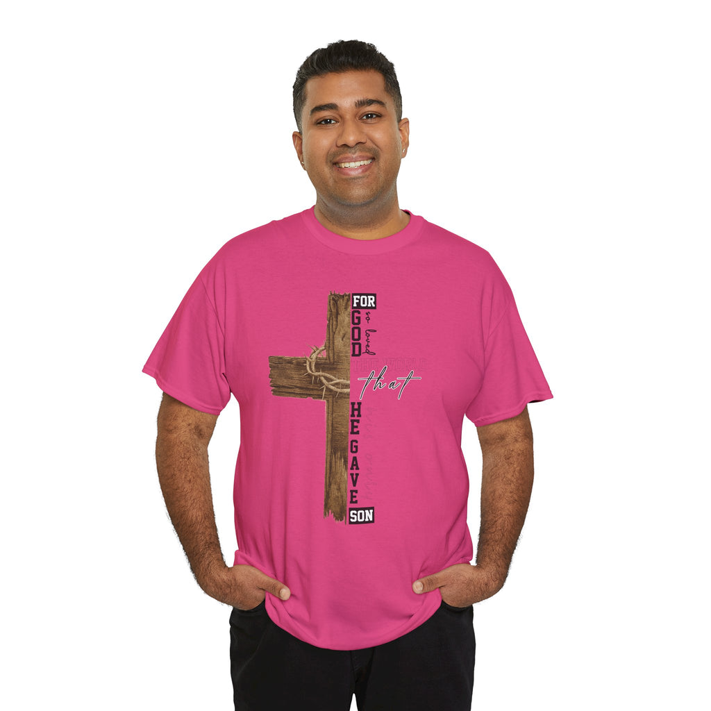 For That Son T-Shirt — Wooden Cross & Crown of Thorns Christian Unisex Cotton Tee