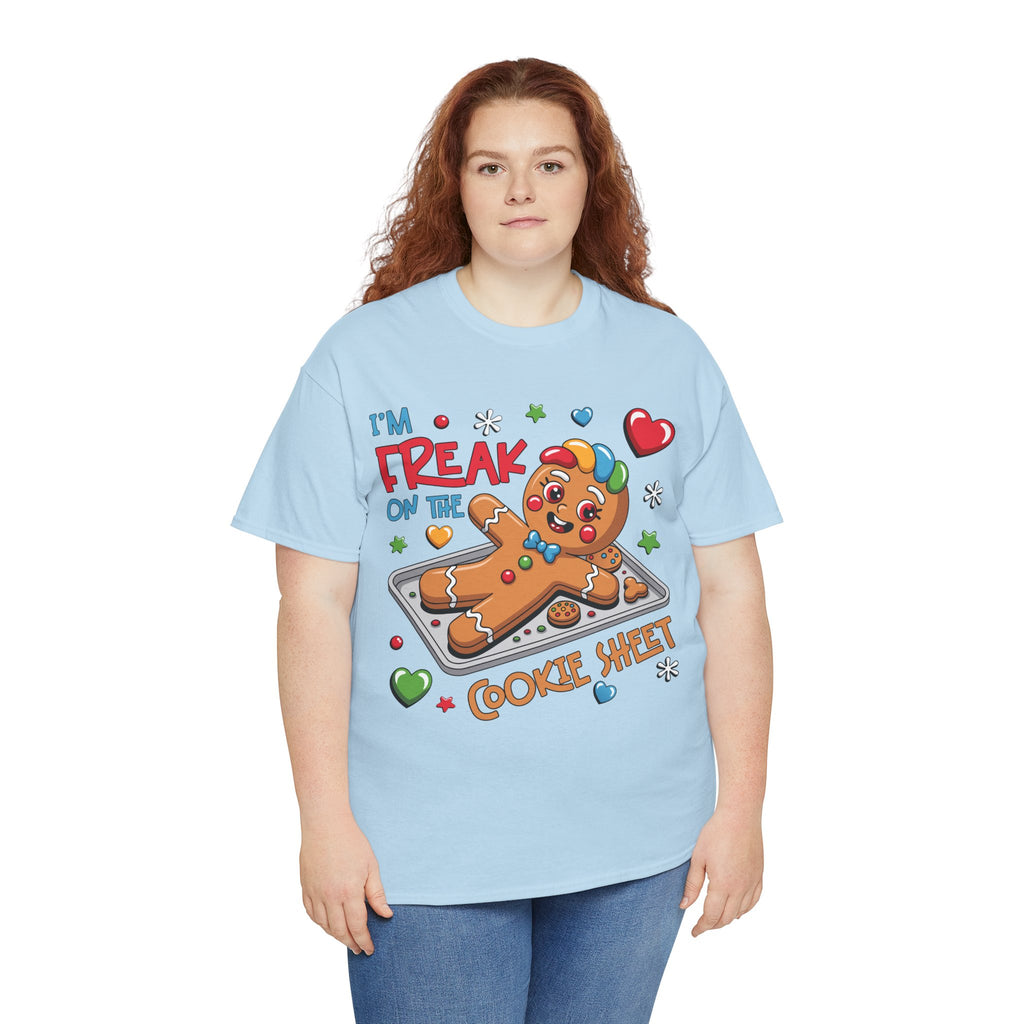 Gingerbread ‘I’m Freak on the Cookie Sheet’ Unisex Cotton Tee