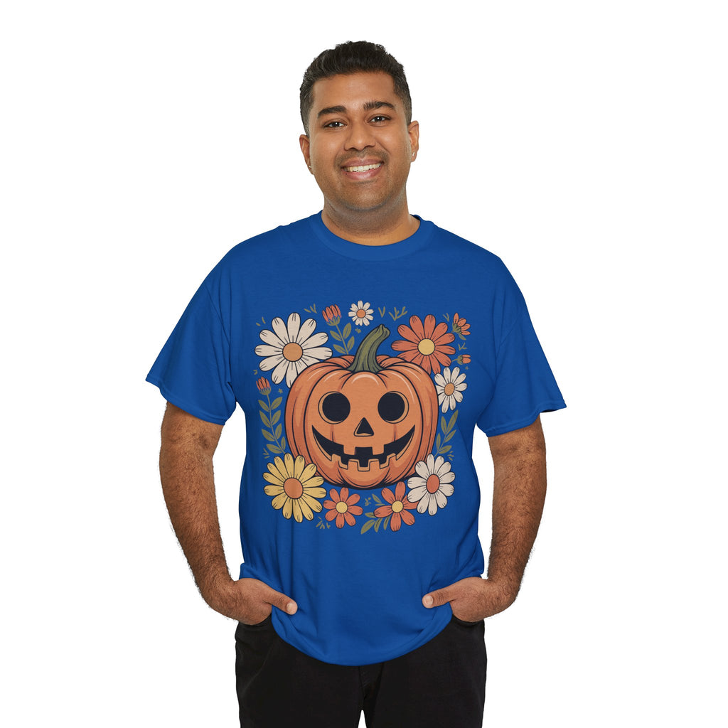 Halloween Pumpkin Unisex Cotton Tee