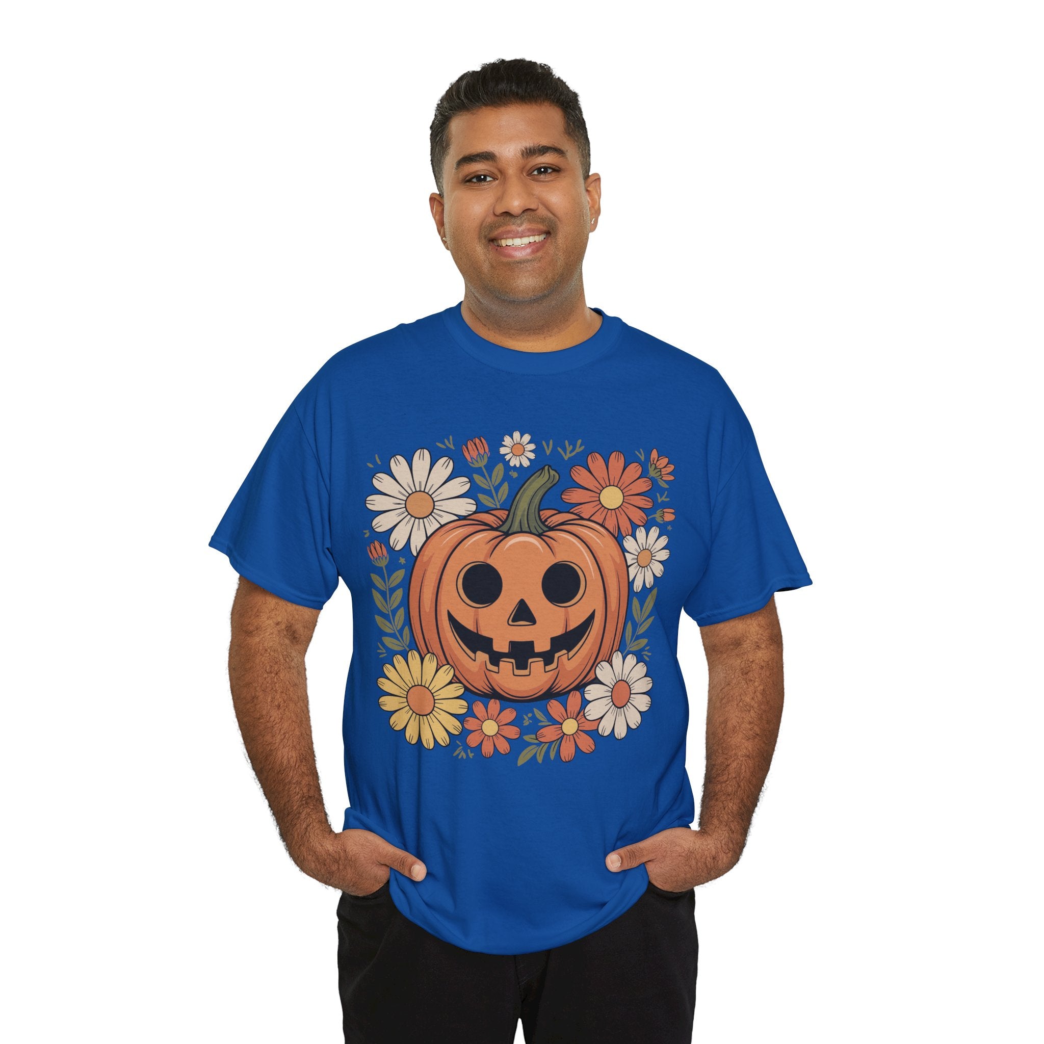 Halloween Pumpkin Unisex Cotton Tee