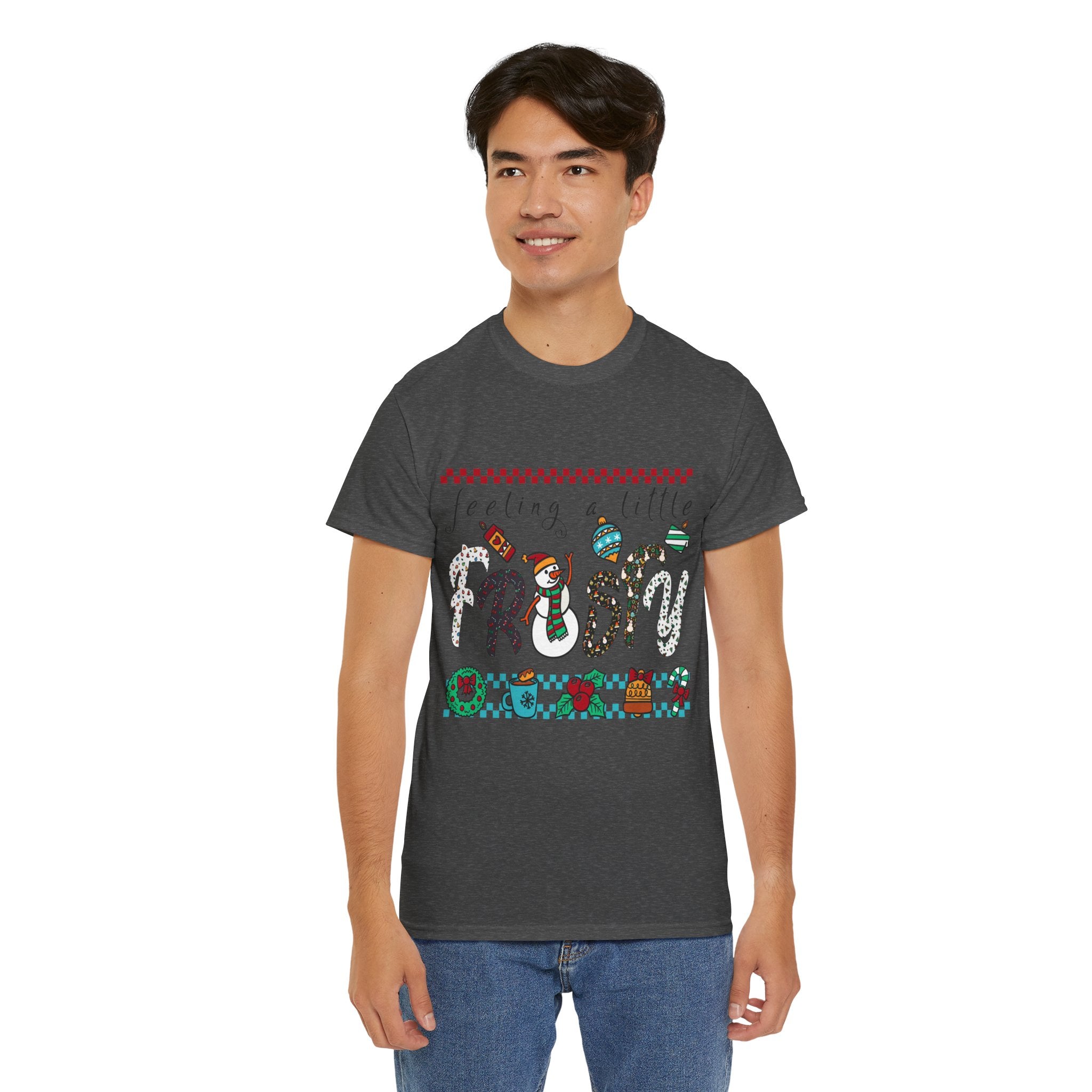 Christmas Frosty Unisex Cotton Tee