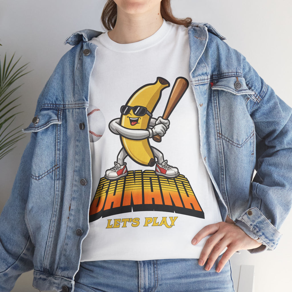 Banana Playing Baseball Tee