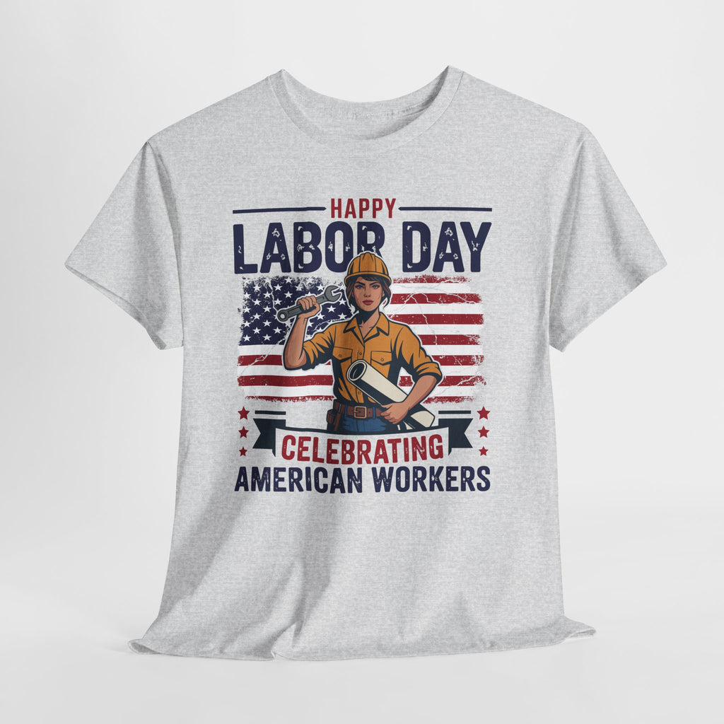 Happy US Labour Day T-Shirt - Unisex Heavy Cotton Tee
