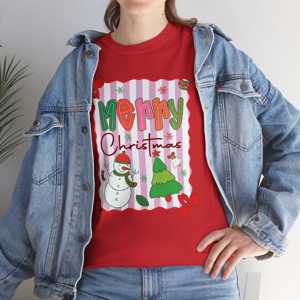 Christmas Snowman Unisex Cotton Tee