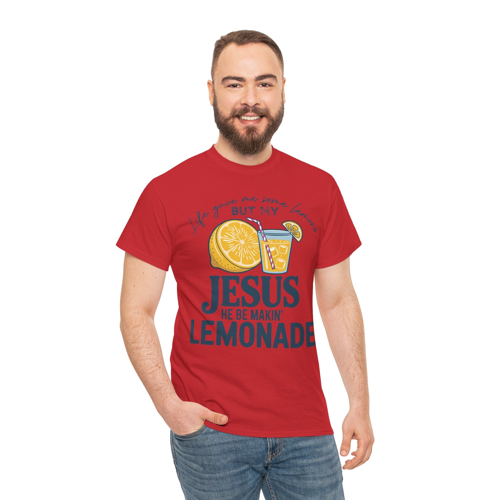 Christian Lemonade T-Shirt — “Life Gave Me Some Lemons but My Jesus He Be Makin’ Lemonade”Unisex Cotton Tee