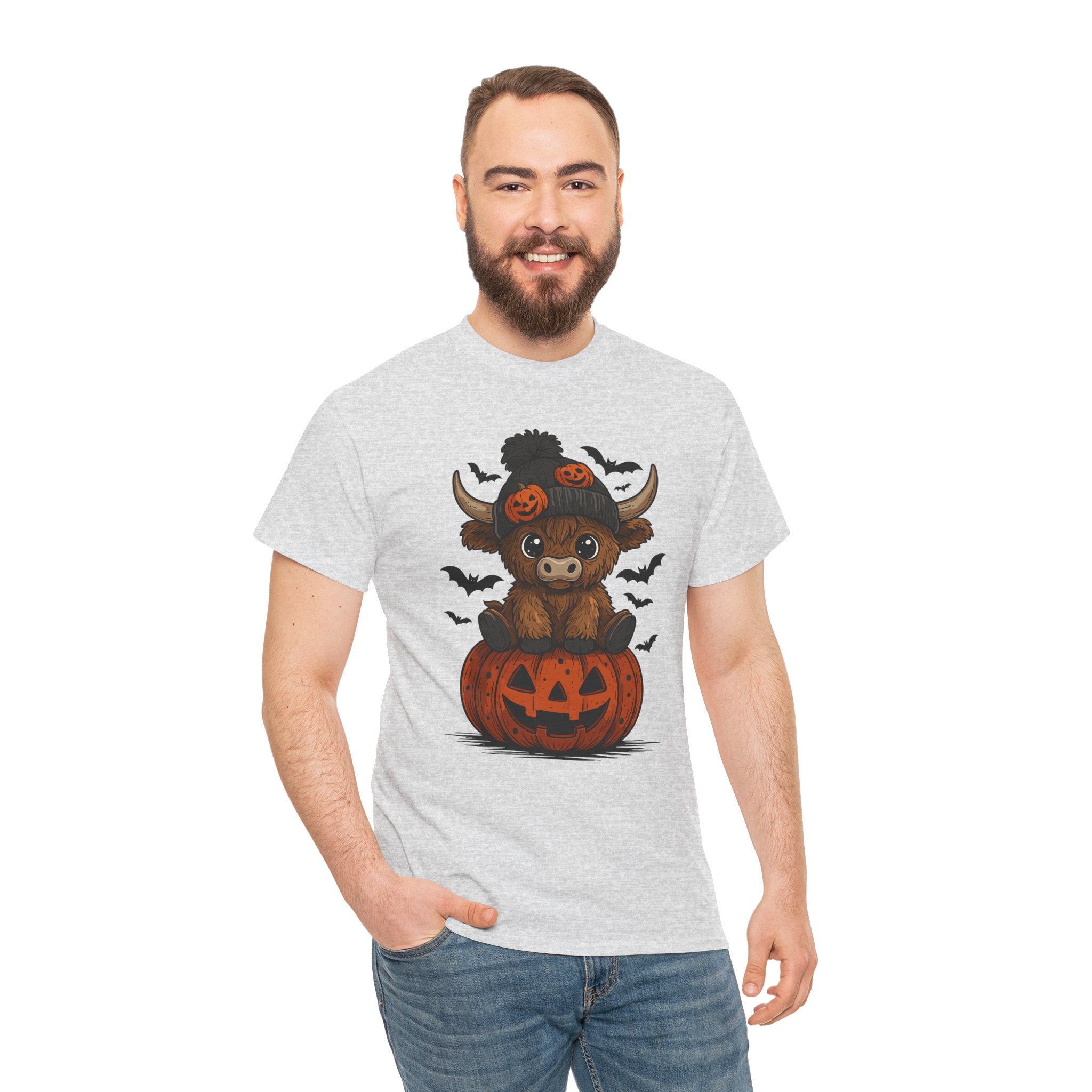 Halloween Cow Unisex Cotton Tshirt