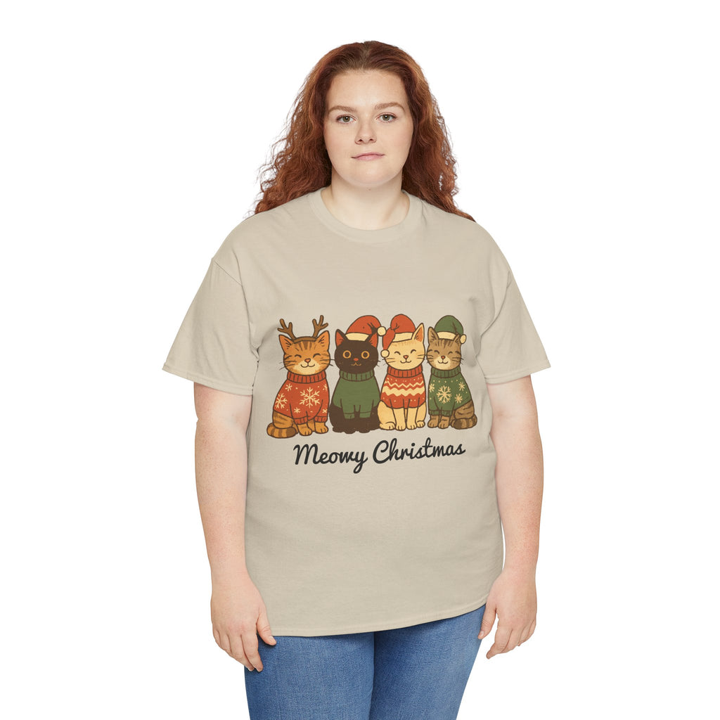 Christmas Cats Unisex Cotton Tee