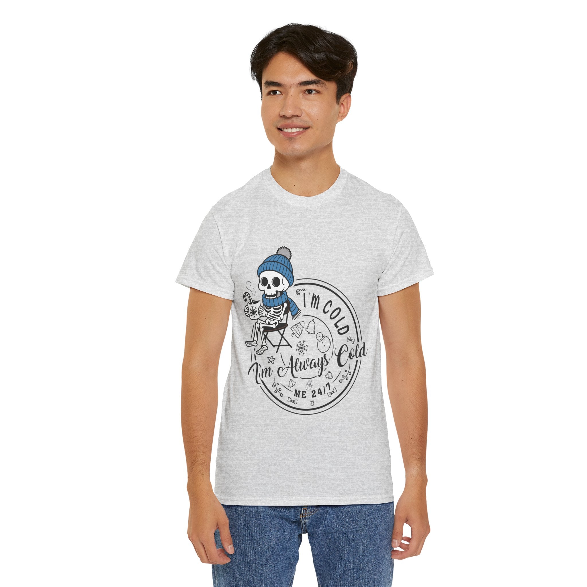 Cozy Skeleton Unisex Cotton Tee