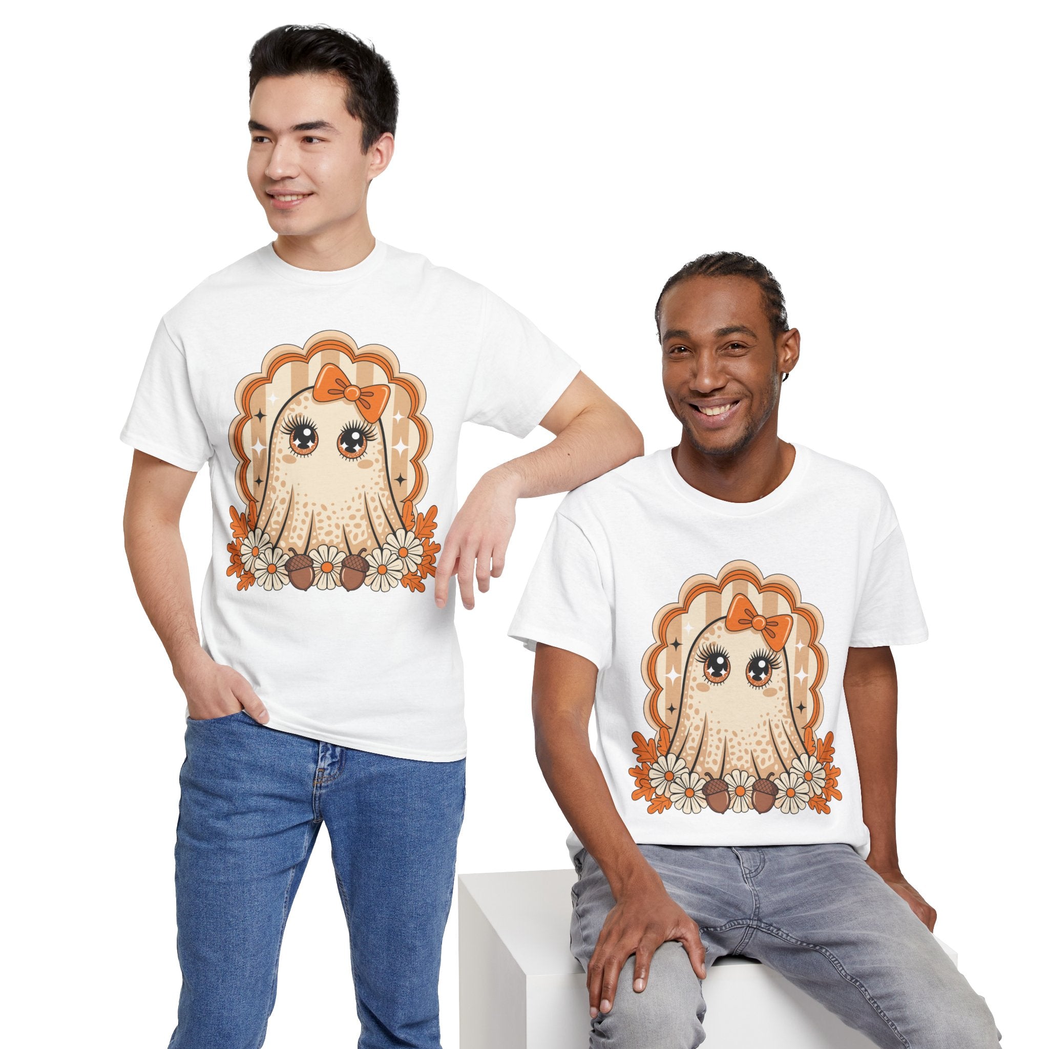 Ghost and Daisies Unisex Cotten Tee