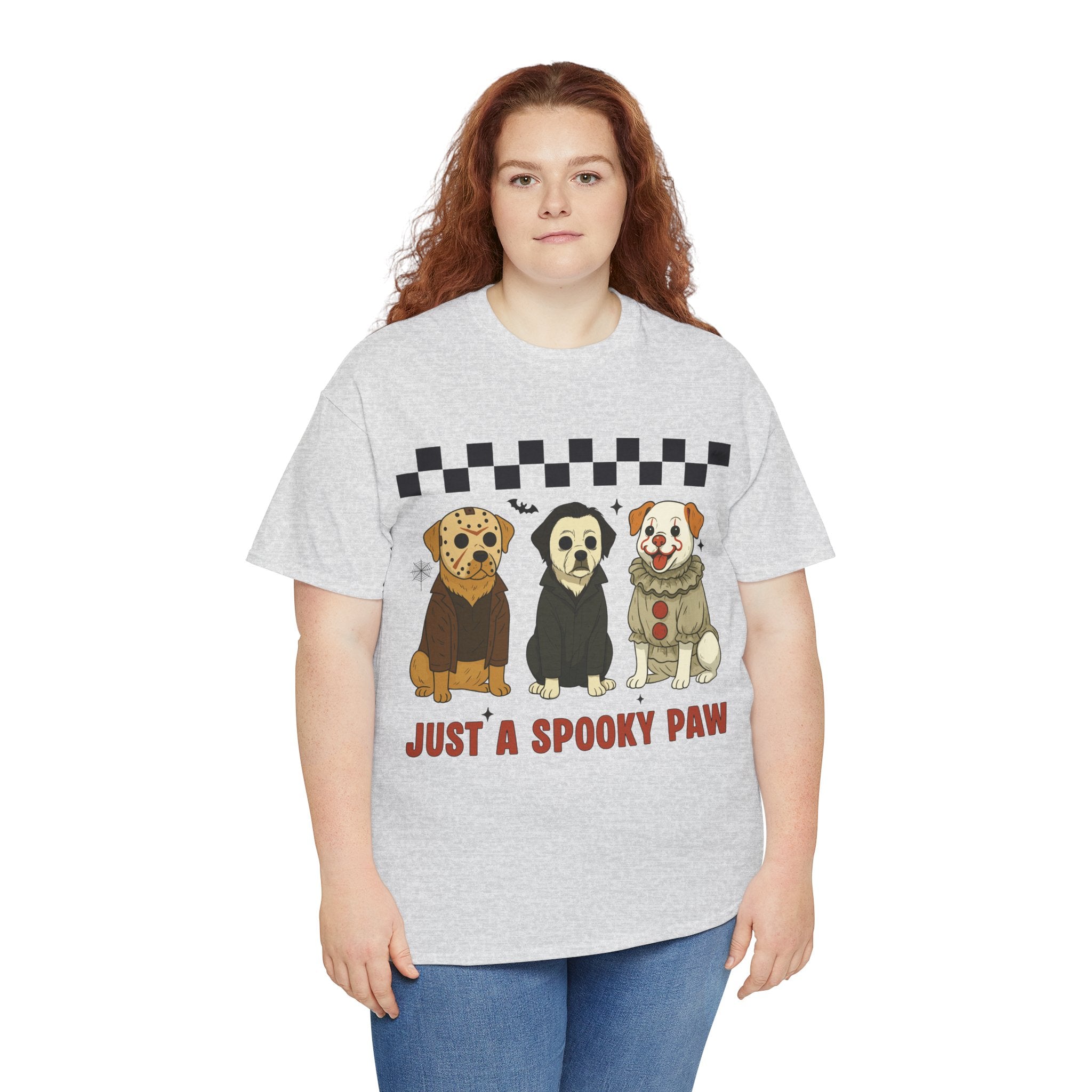 Halloween "Just A Spooky Paw" Unisex Cotton Tee