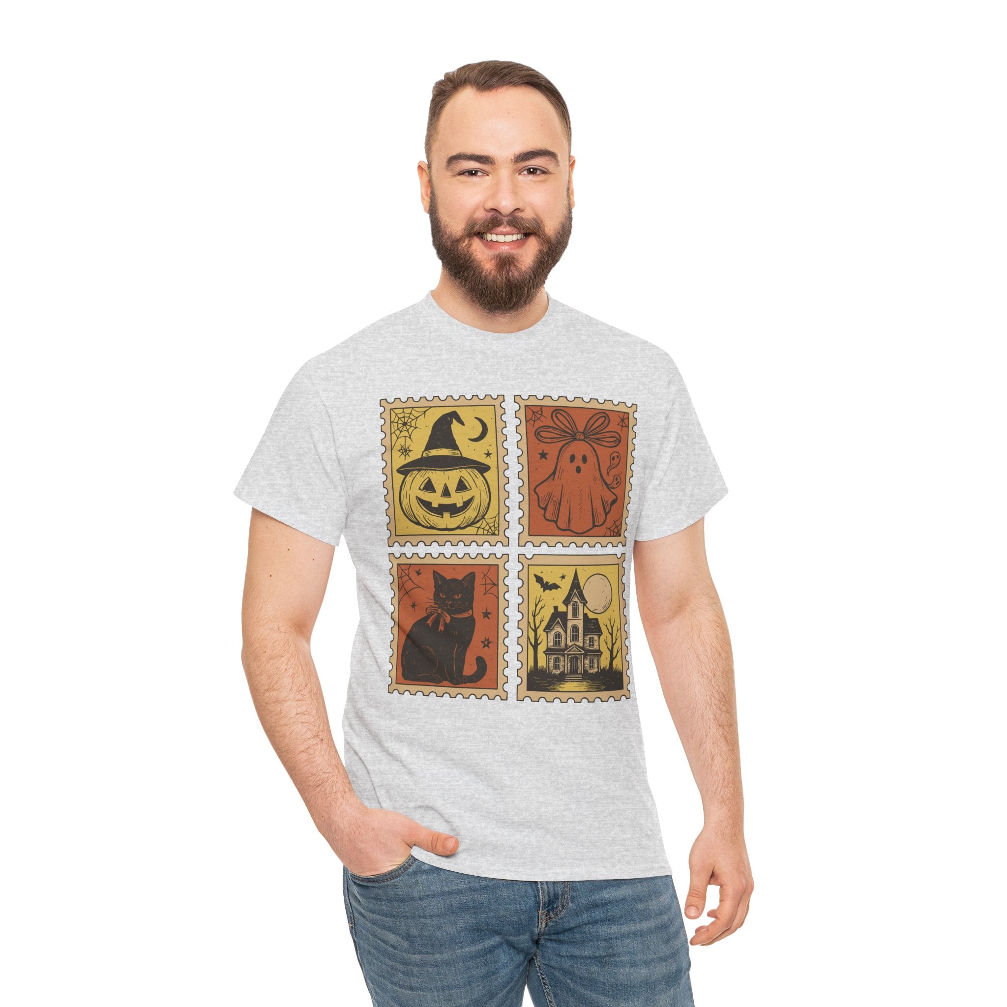 Halloween Stamp Collection Unisex Cotton Tee