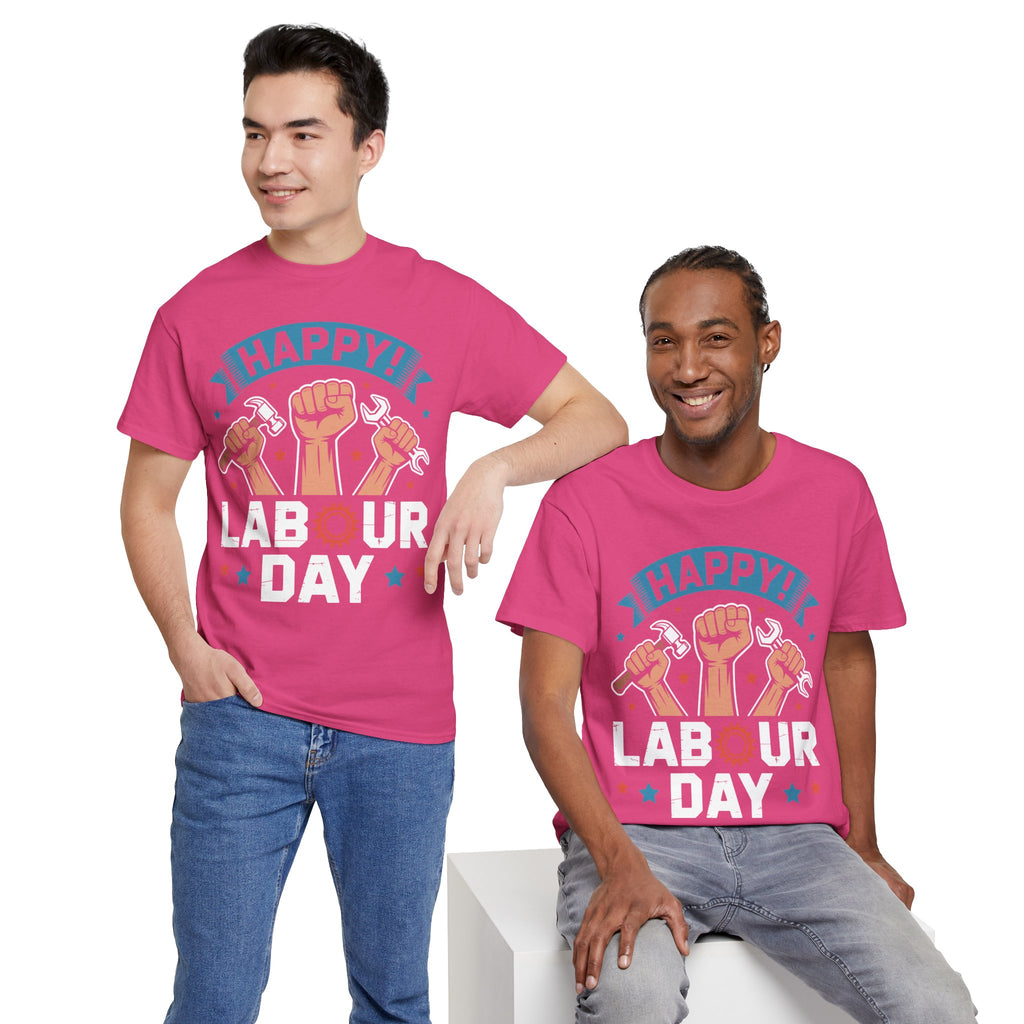 Happy US Labour Day Unisex Heavy Cotton T-Shirt