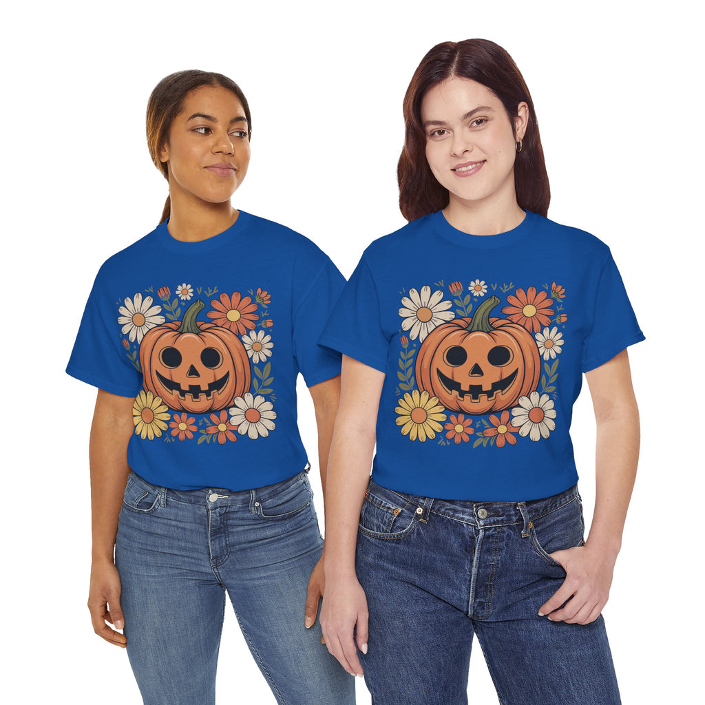 Halloween Pumpkin Unisex Cotton Tee