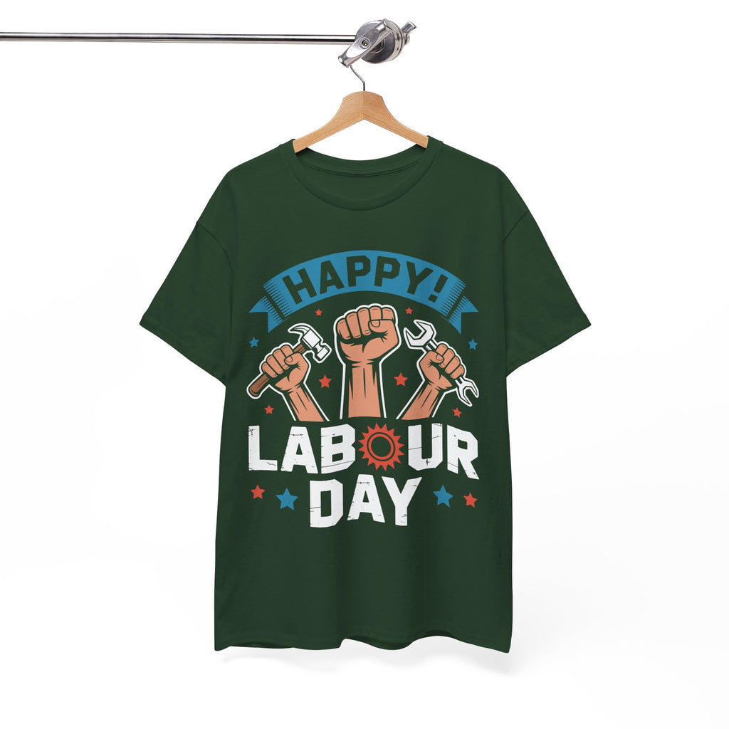 Happy US Labour Day Unisex Heavy Cotton T-Shirt
