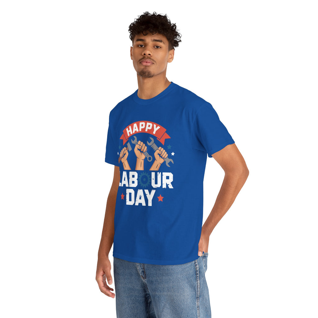 Happy US Labour Day Unisex Heavy Cotton T-Shirt