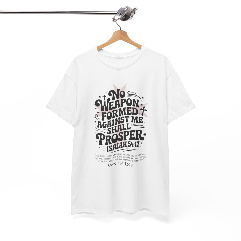 Christian Cross Text Art T-Shirt — Faith & Salvation Unisex Cotton Tee