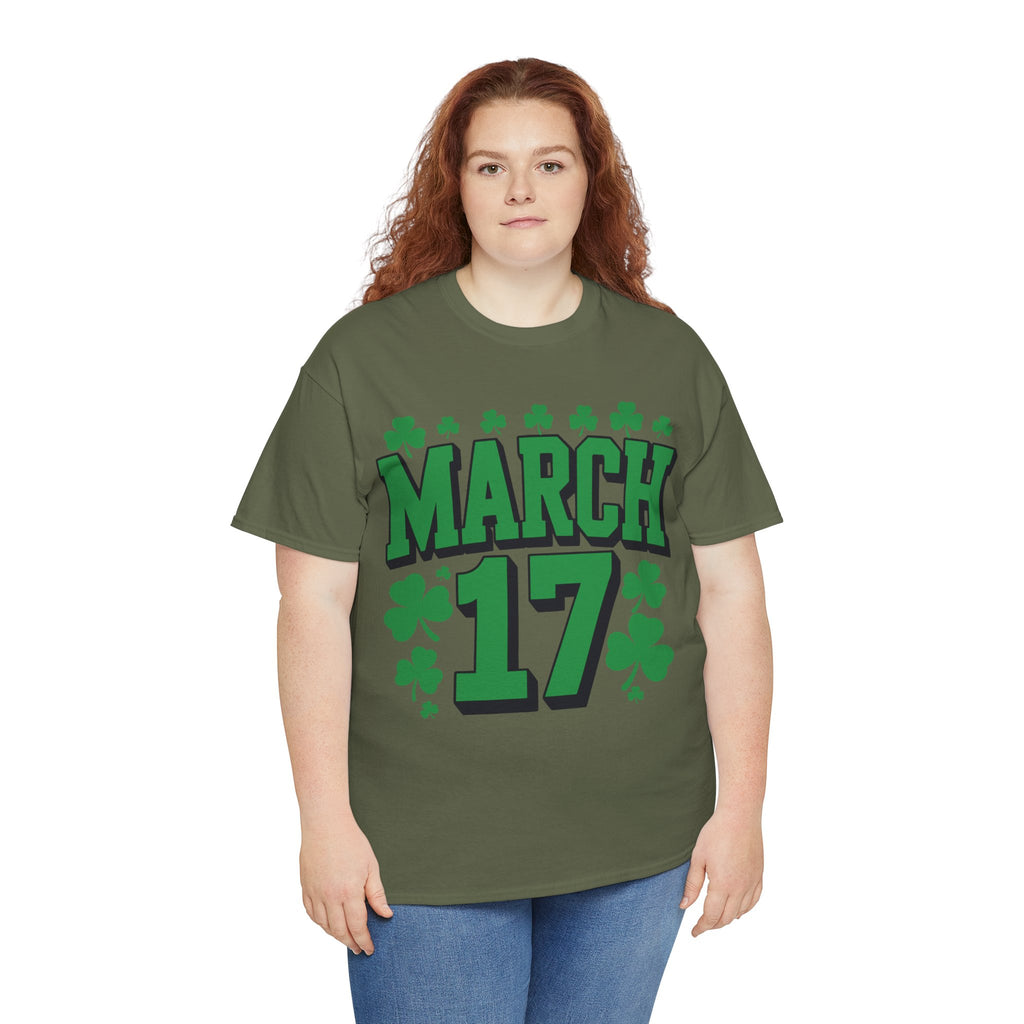 St. Patrick’s Day March 17 Shamrock Unisex Cotton T‑Shirt