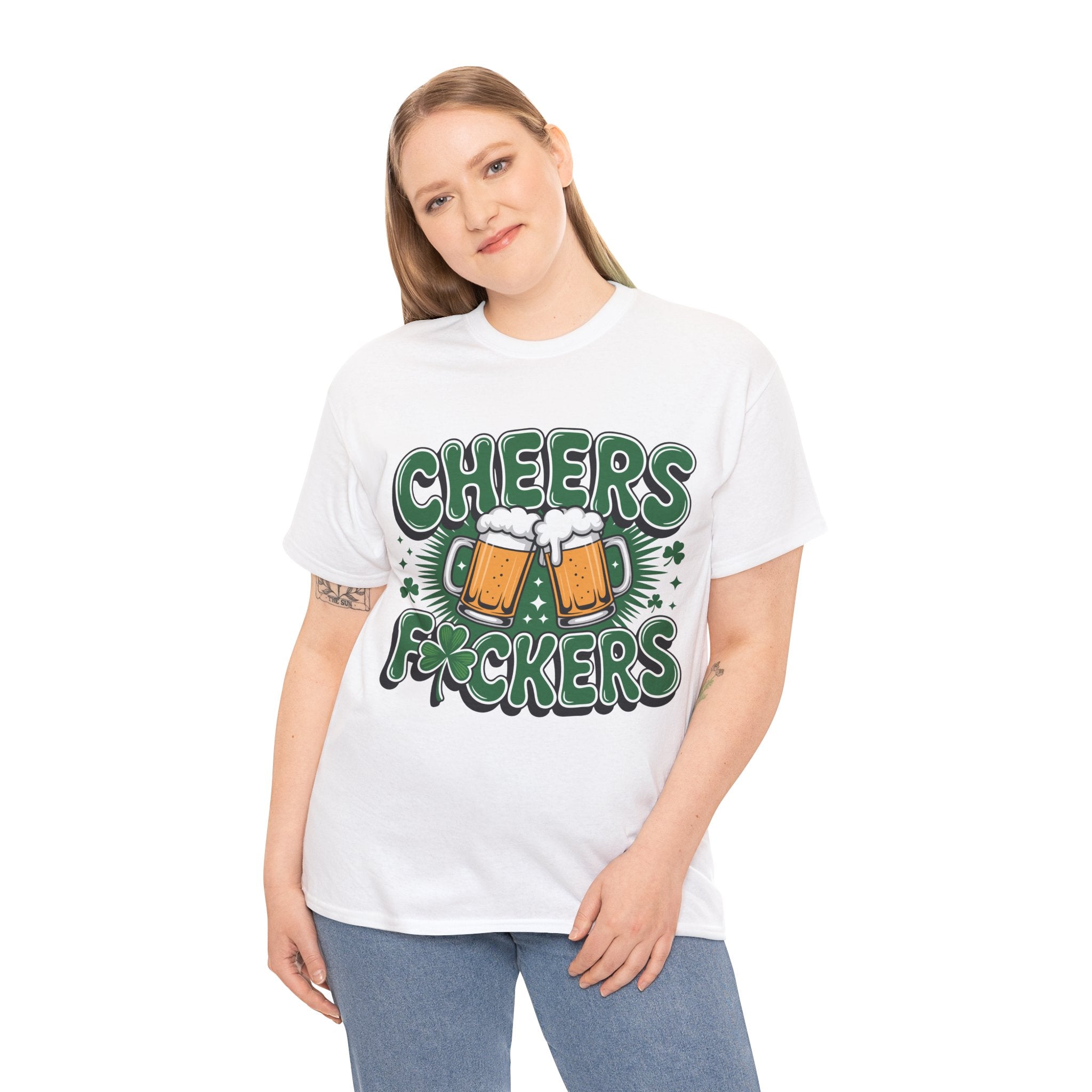 Cheers Fockers Beer Clinking Mugs Unisex Cotton T-Shirt