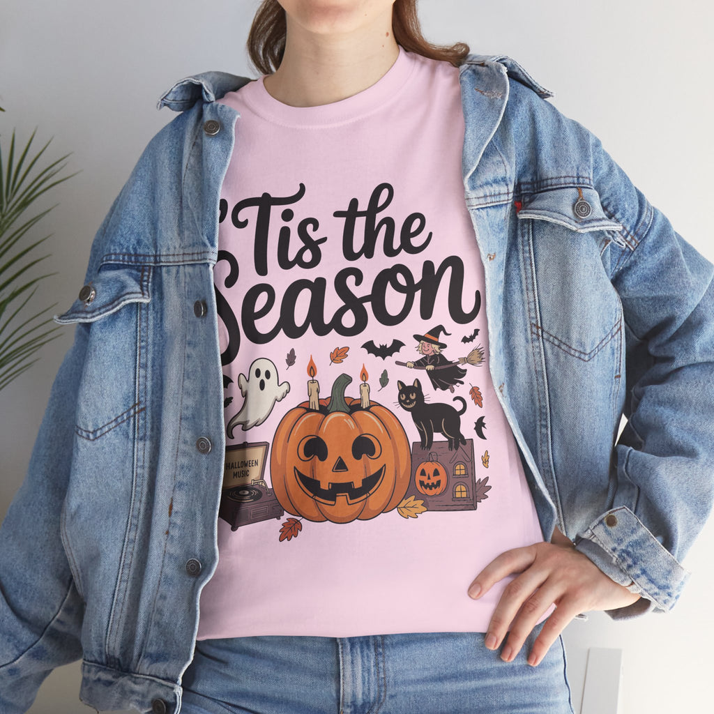 Holiday Season Unisex Cotton T-Shirt - Tis the Season Design
